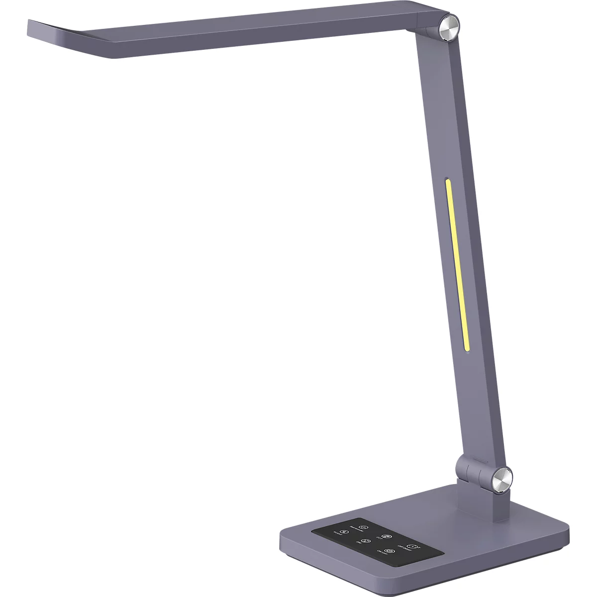 Hansa-by-styro Tide LED-Tischlampe, Farbtemperatur einstellbar, Memory-Funktion, metallicgrau
