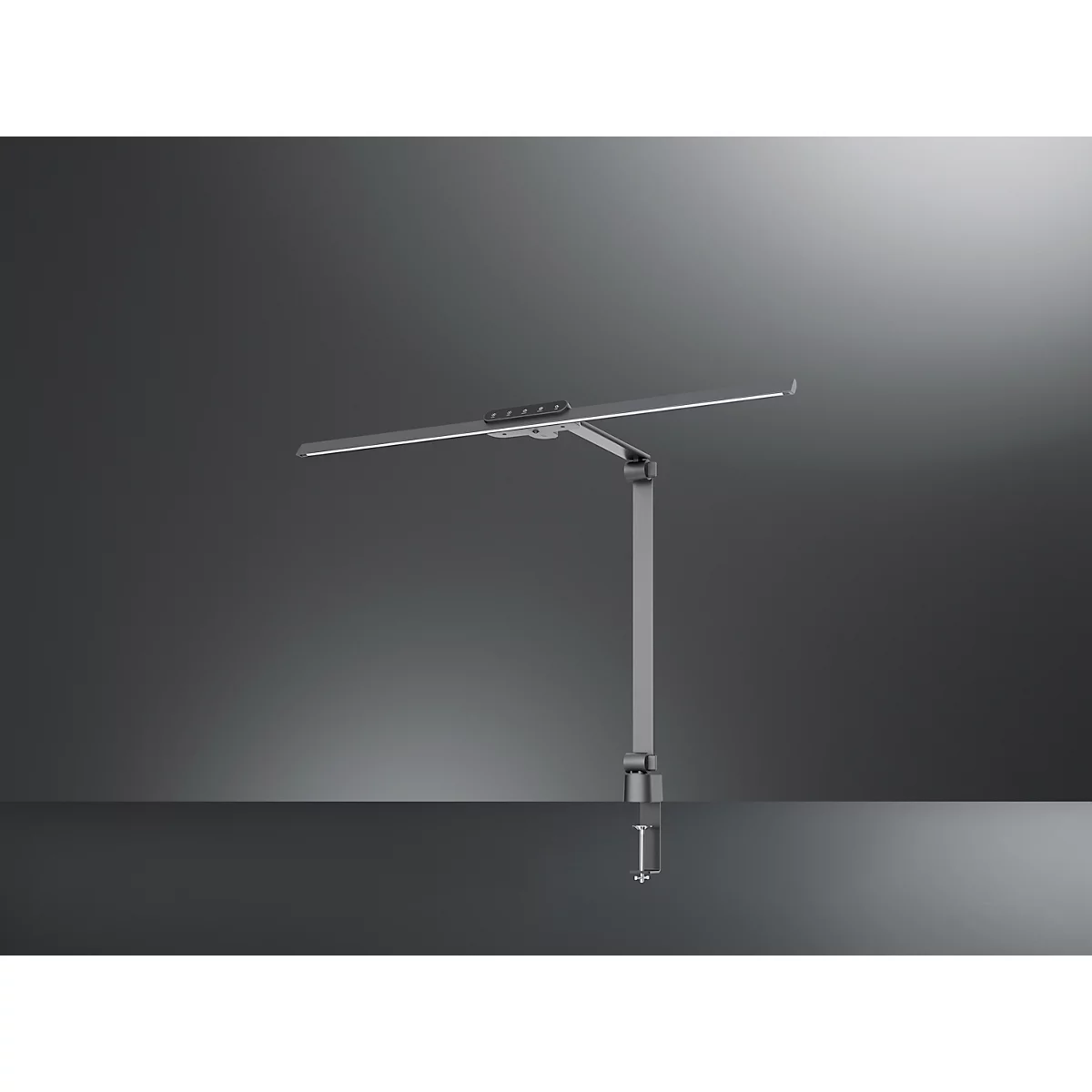 Hansa LED Bildschirmleuchte Flow, verstellbar, dimmbar, 18 W, 2700 K - 6000 K, anthrazit