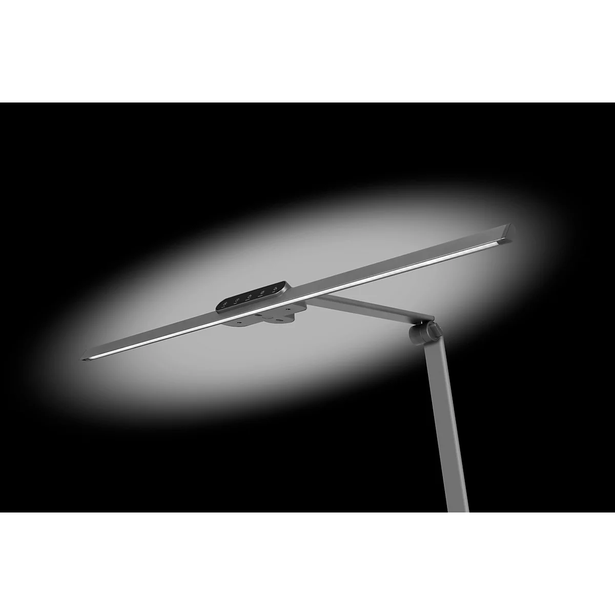 Hansa LED Bildschirmleuchte Flow, verstellbar, dimmbar, 18 W, 2700 K - 6000 K, anthrazit