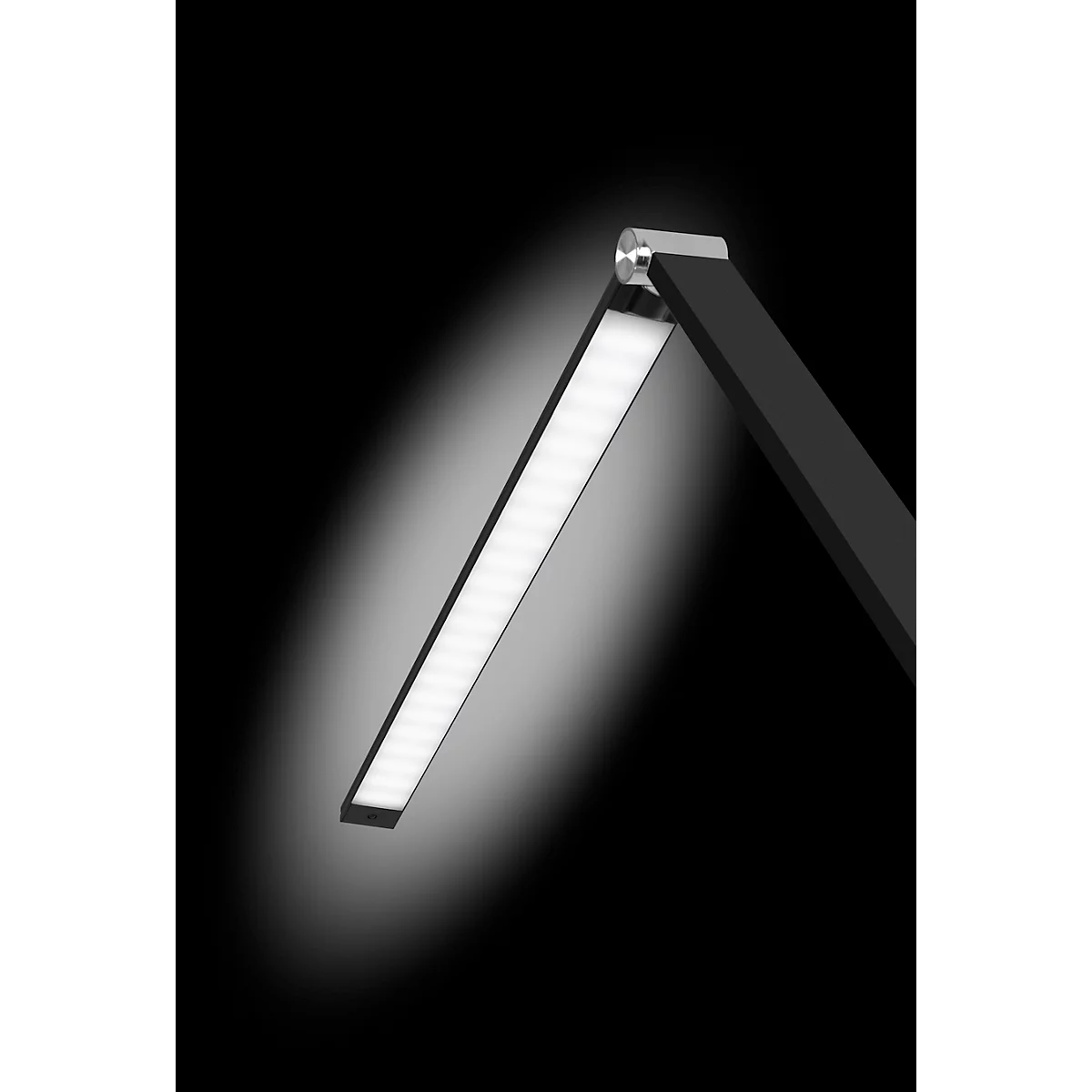 Hansa LED Klemmleuchte Ray, 3000 K - 6000 K, 10 W, dimmbar, mit Fernbedienung, schwarz