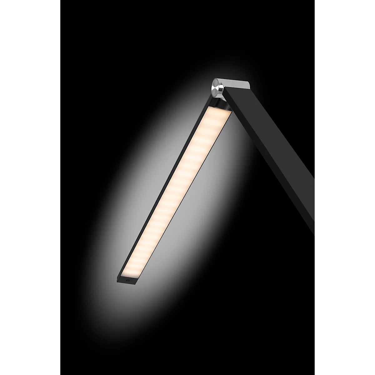 Hansa LED Lampe à pince Ray, 3000 K - 6000 K, 10 W, intensité lumineuse variable, avec télécommande, noir