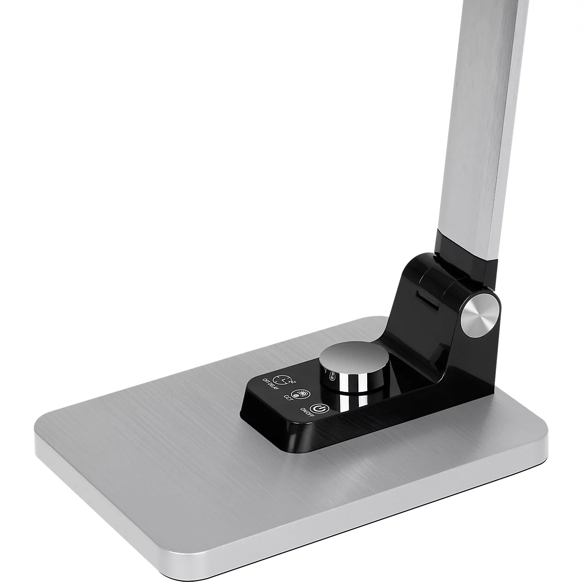Hansa LED Lampe de table Breeze, intensité lumineuse variable, 3 températures de couleur, jusqu'à 5800 K, 8,5 W, brossé, argenté