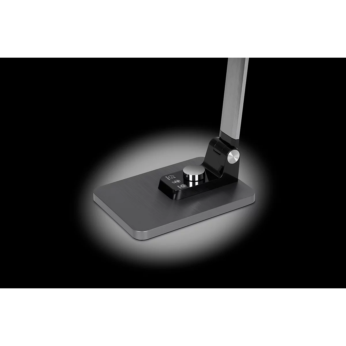 Hansa LED Lampe de table Breeze, intensité lumineuse variable, 3 températures de couleur, jusqu'à 5800 K, 8,5 W, gris/métallique