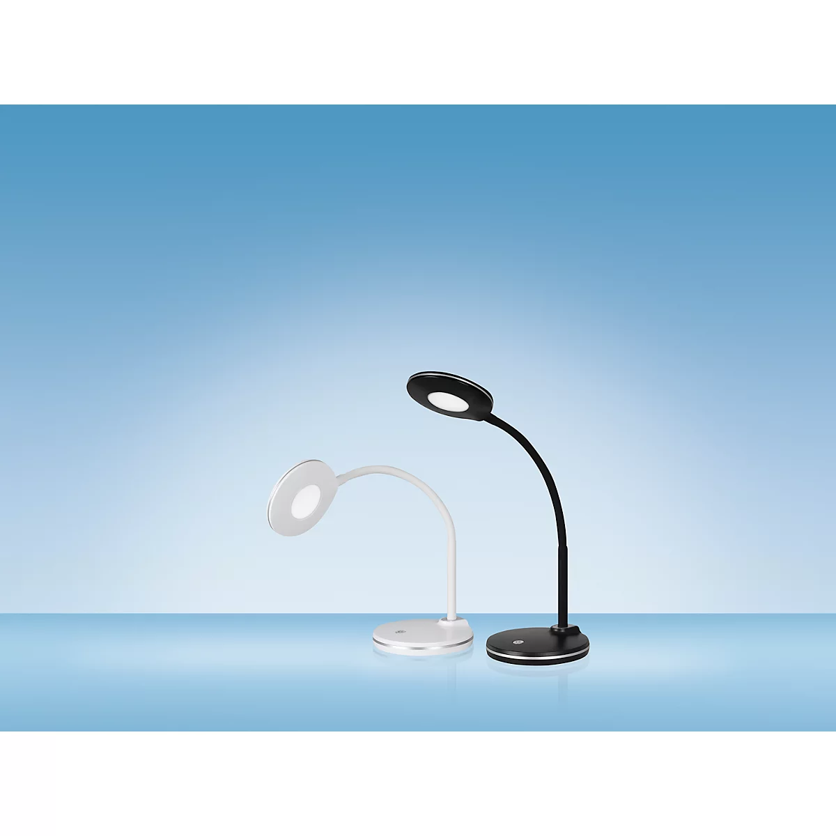 Hansa LED Lampe de table Splash, 4000 K, variateur d'intensité tactile 3 fois, 300 lumens, noir