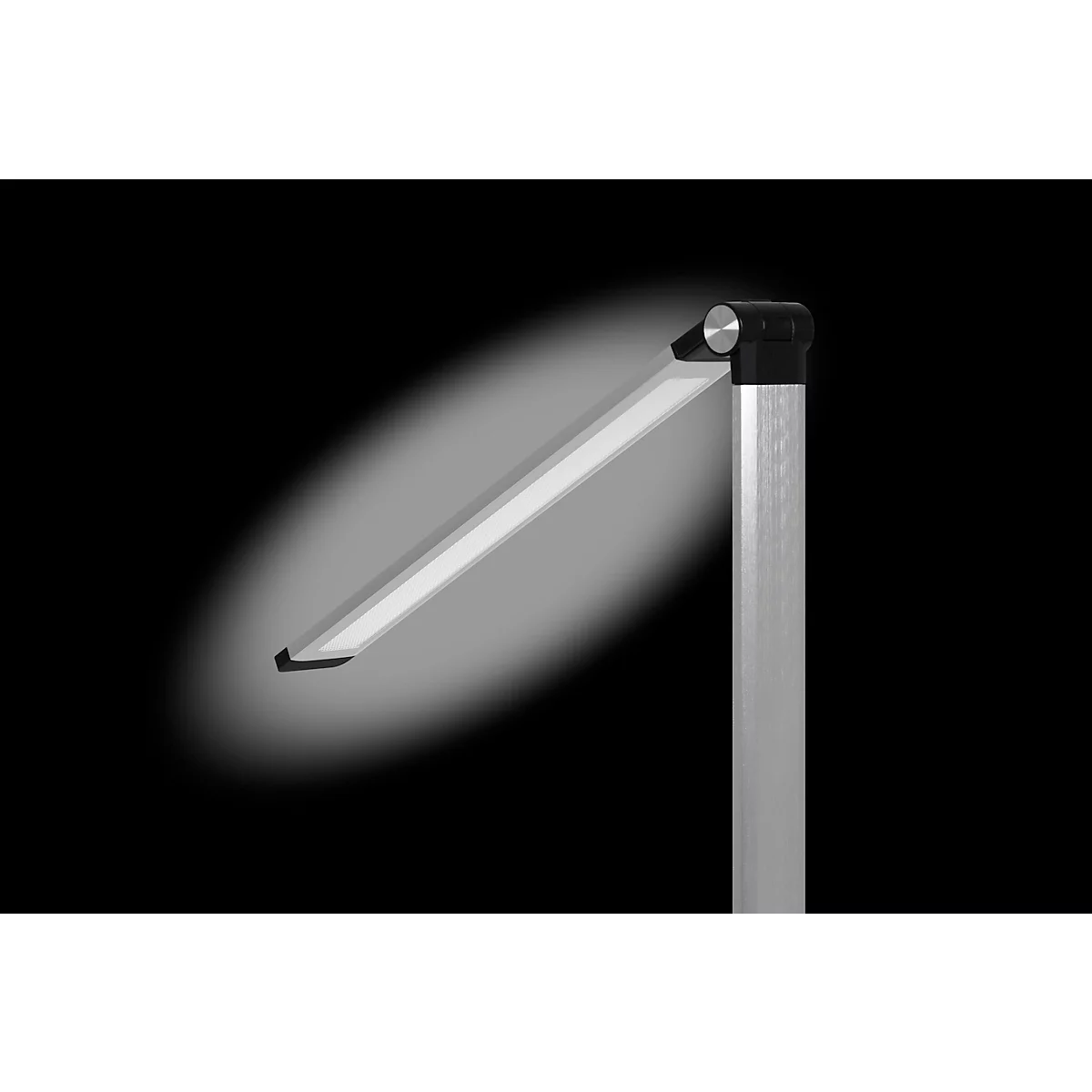 Hansa LED tafellamp Breeze, dimbaar, 3 kleurtemperaturen, tot 5800 K, 8,5 W, geborsteld, zilver
