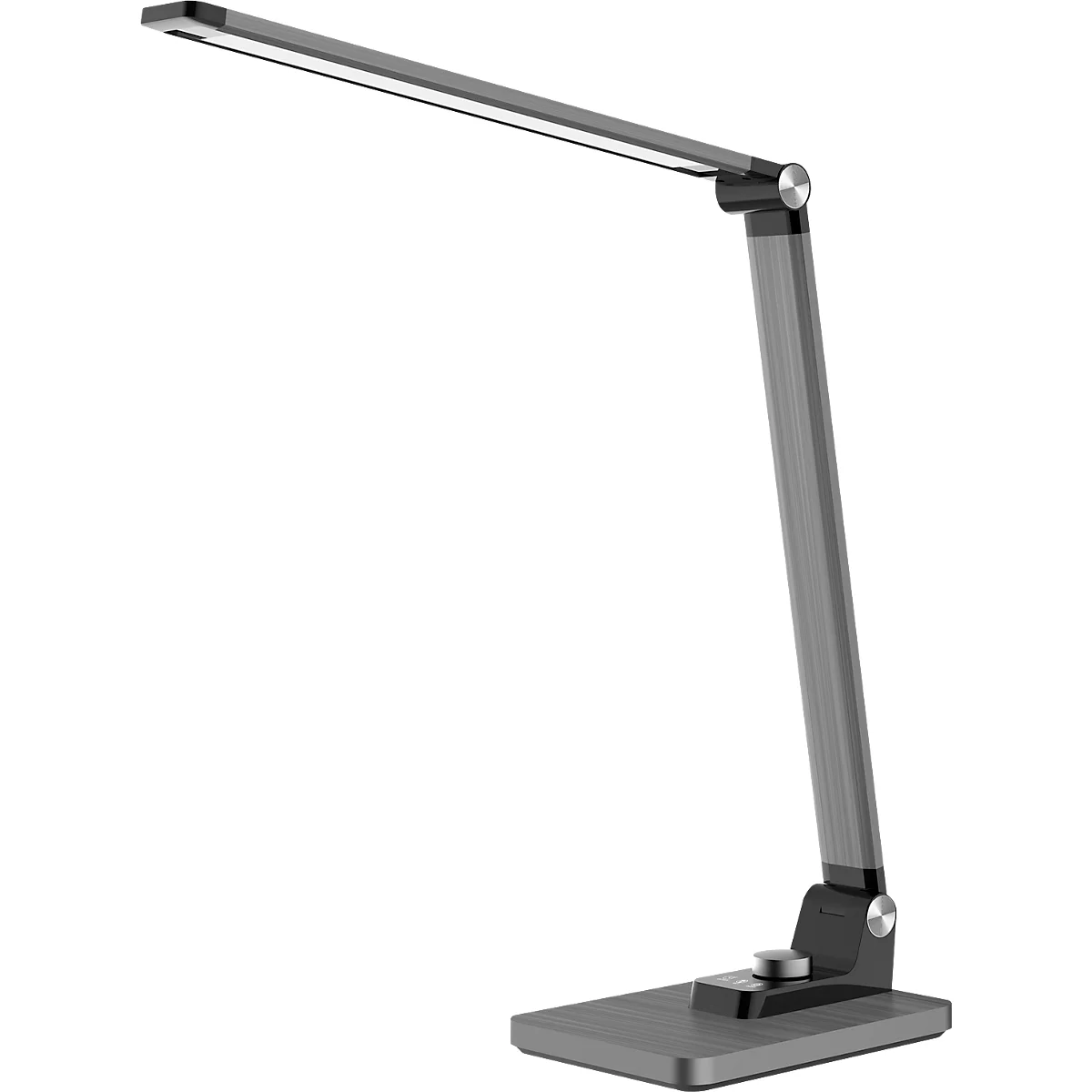 Hansa LED tafellamp Breeze, dimbaar, 3 kleurtemperaturen, tot 5800 K, 8,5 W, grijs/metallic