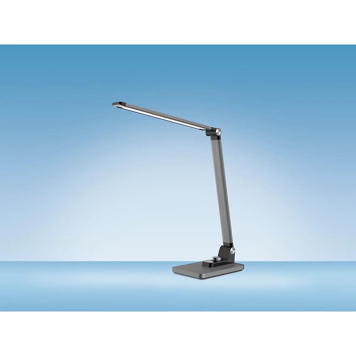Hansa LED Tischleuchte Breeze, dimmbar, 3 Farbtemperaturen, bis 5800 K, 8,5 W, grau/metallic