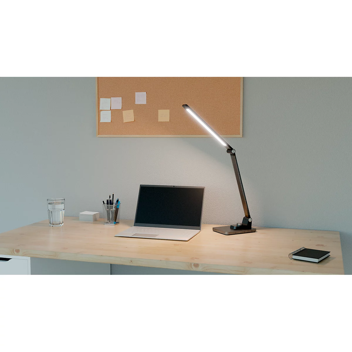 Hansa LED Tischleuchte Breeze, dimmbar, 3 Farbtemperaturen, bis 5800 K, 8,5 W, grau/metallic