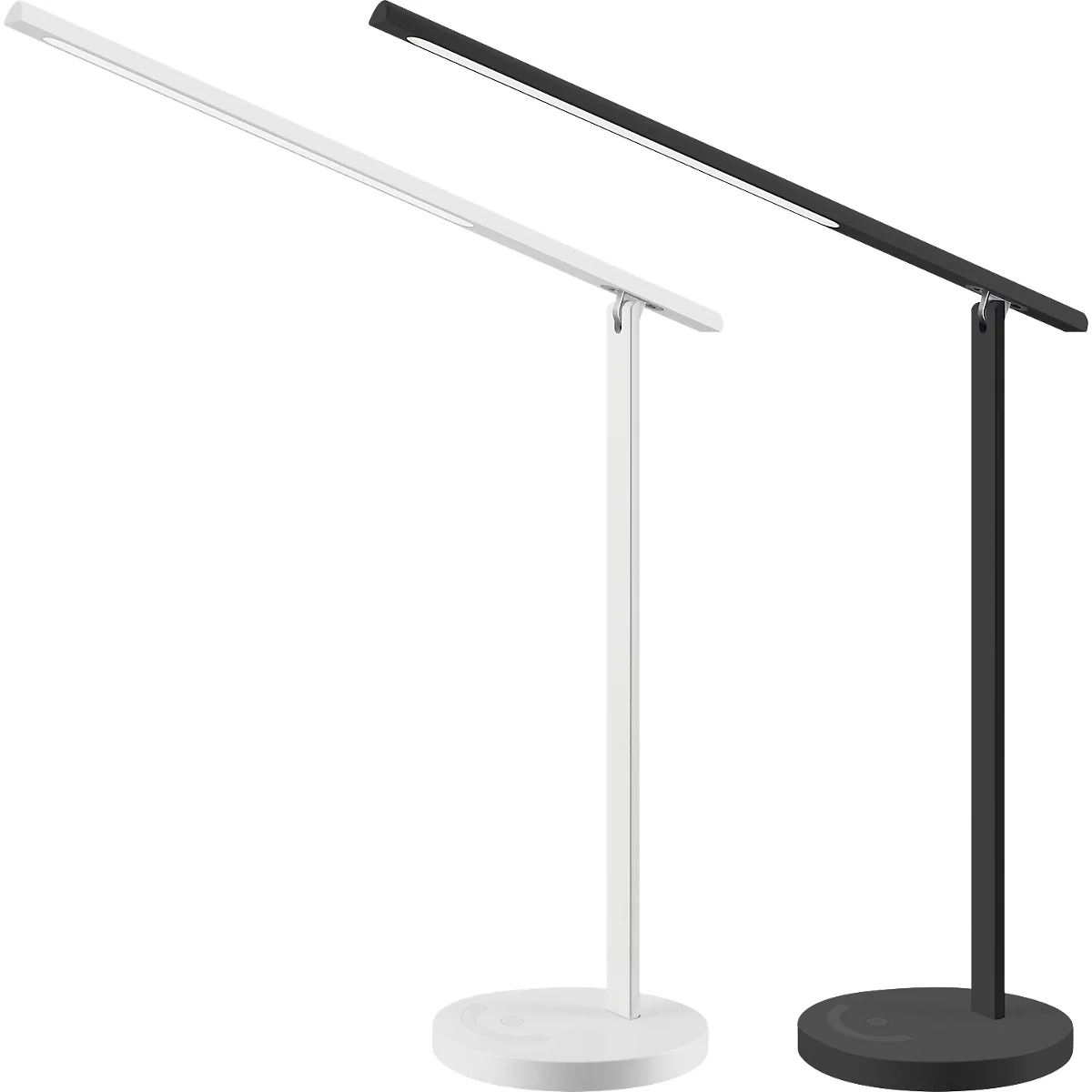 Hansa LED Tischleuchte Halo, 6 Watt, mit Standfuß, Memoryfunktion, 3 Farbtemperaturen, dimmbar, weiß
