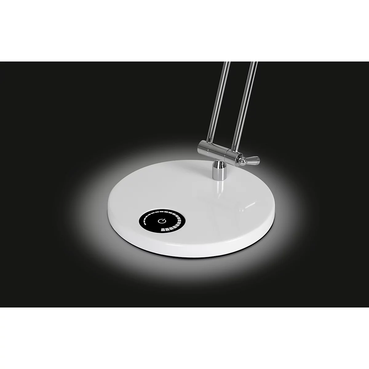 Hansa LED Tischleuchte Spark, 4000 K, 12 W, dimmbar, Memoryfunktion, 600 lm, weiß