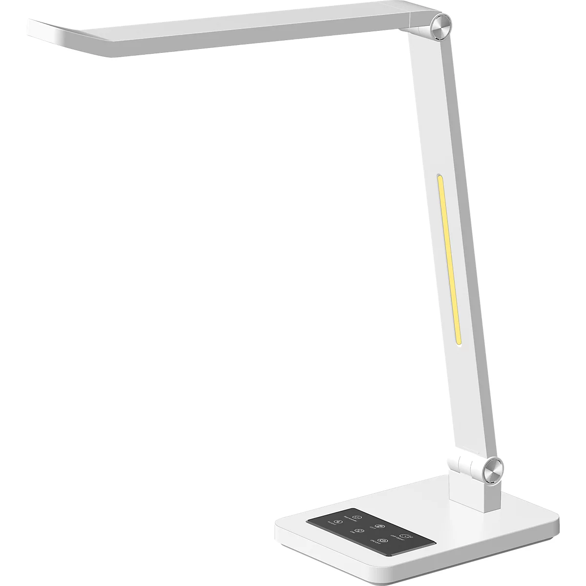 Hansa Tide LED-Tischlampe, Farbtemperatur einstellbar, Memory-Funktion, metallicgrau/weiß