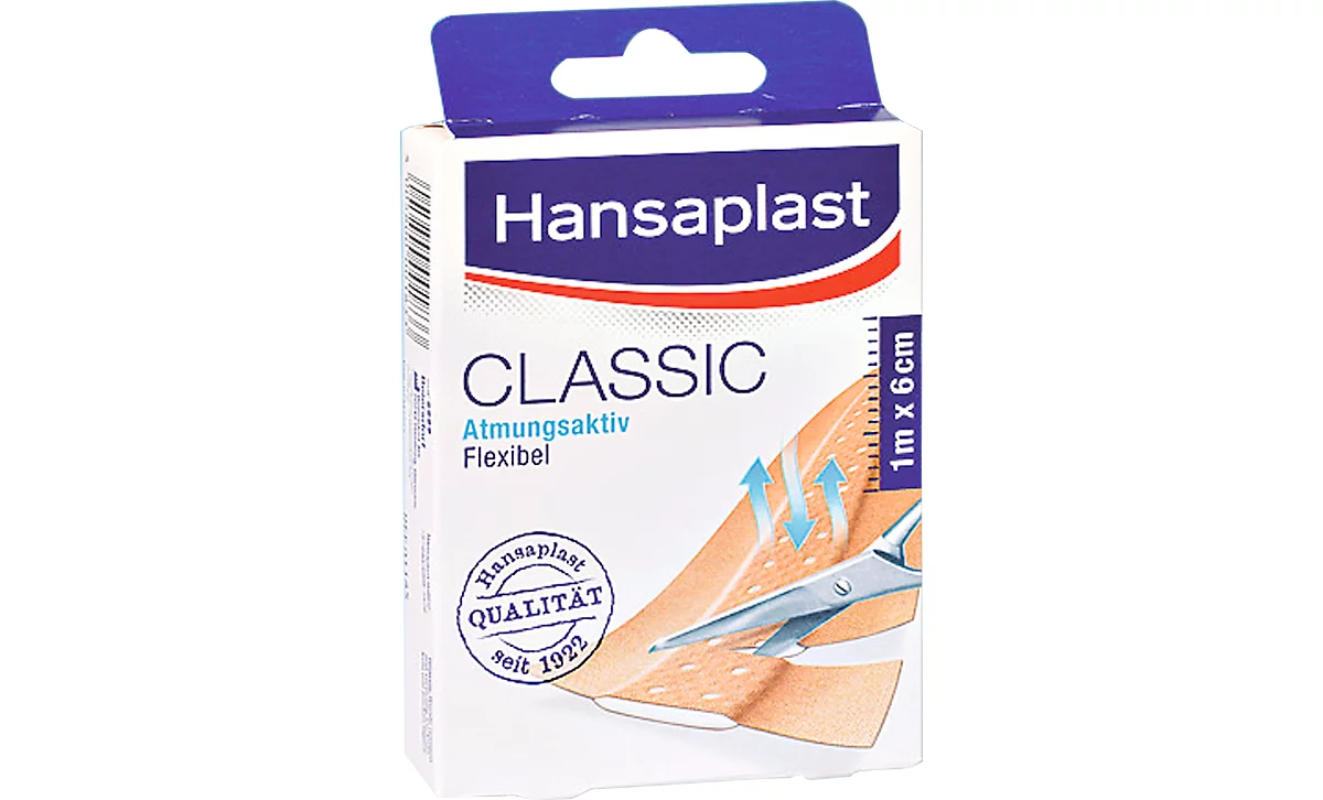 Hansaplast Classic-Pflaster, 1 m x 6 cm