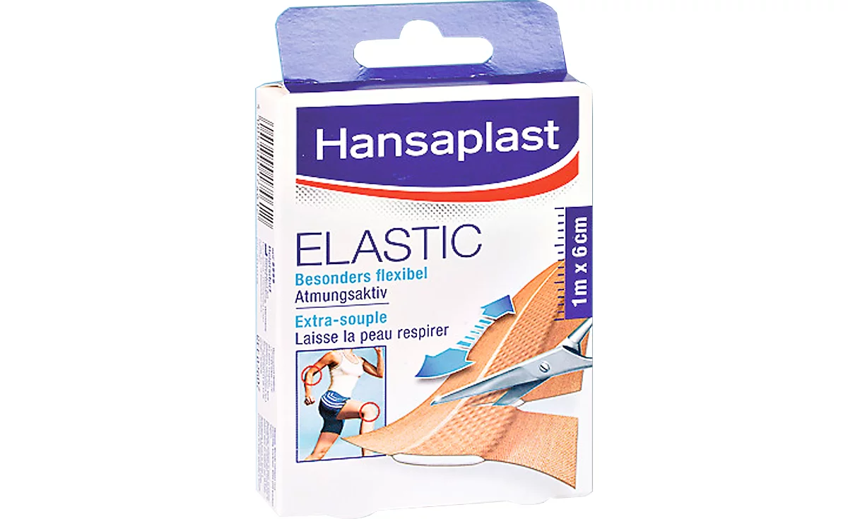 Hansaplast Elastic-Pflaster, 1 m x 6 cm