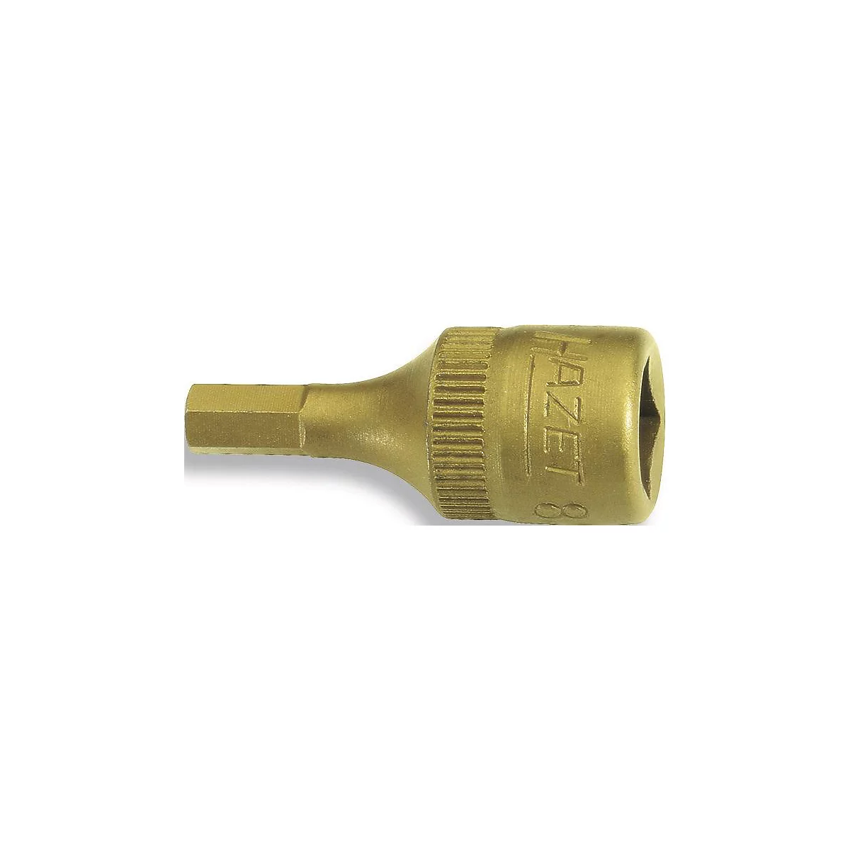 HAZET dopsleutel 8501, 1/4 inch, binnenzeskant SW 2,5 mm, CV-staal, TIN-gecoat, DIN 7422