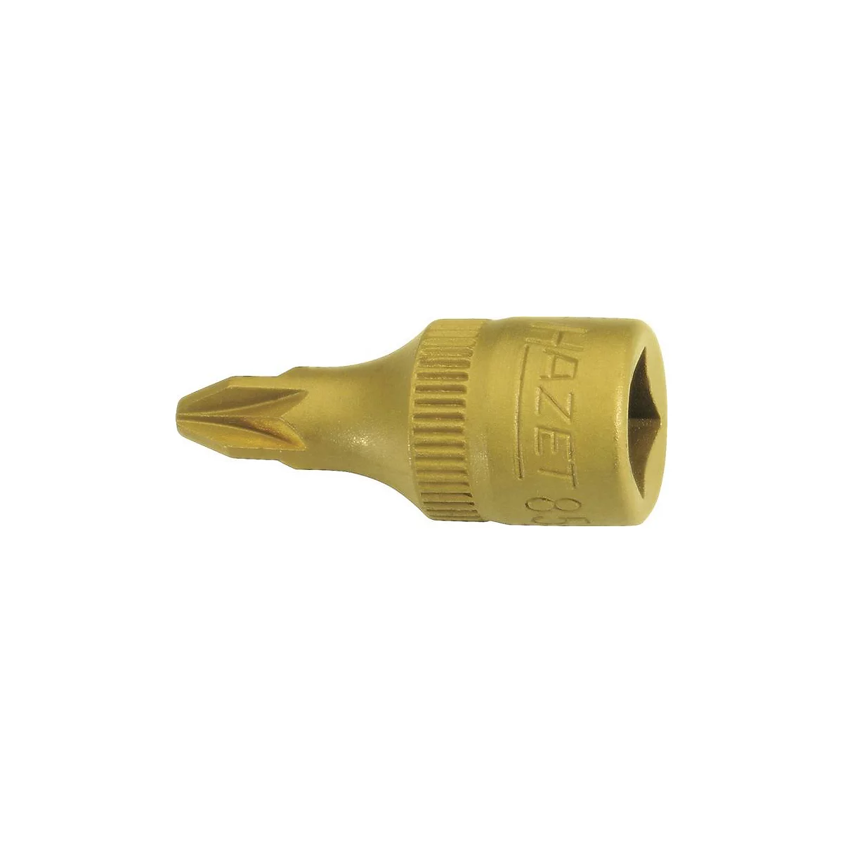 HAZET dopsleutel 8507, 1/4 inch PZ3, L 28 mm, CV-staal, TIN-gecoat, ISO 8764-1