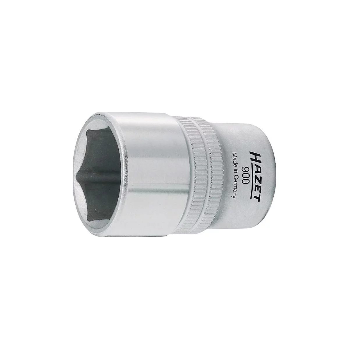 HAZET dopsleutel 900-9, 1/2 inch, zeskant, SW 9 mm, L 38 mm, CV-staal, gepolijst verchroomd