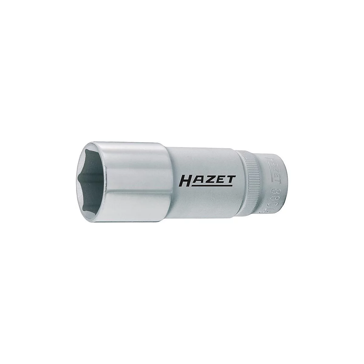 HAZET inbus 880LG, 3/8 inch aandrijving, zeskant, SW 10 mm, L 54 mm, CV-staal, gepolijst verchroomd