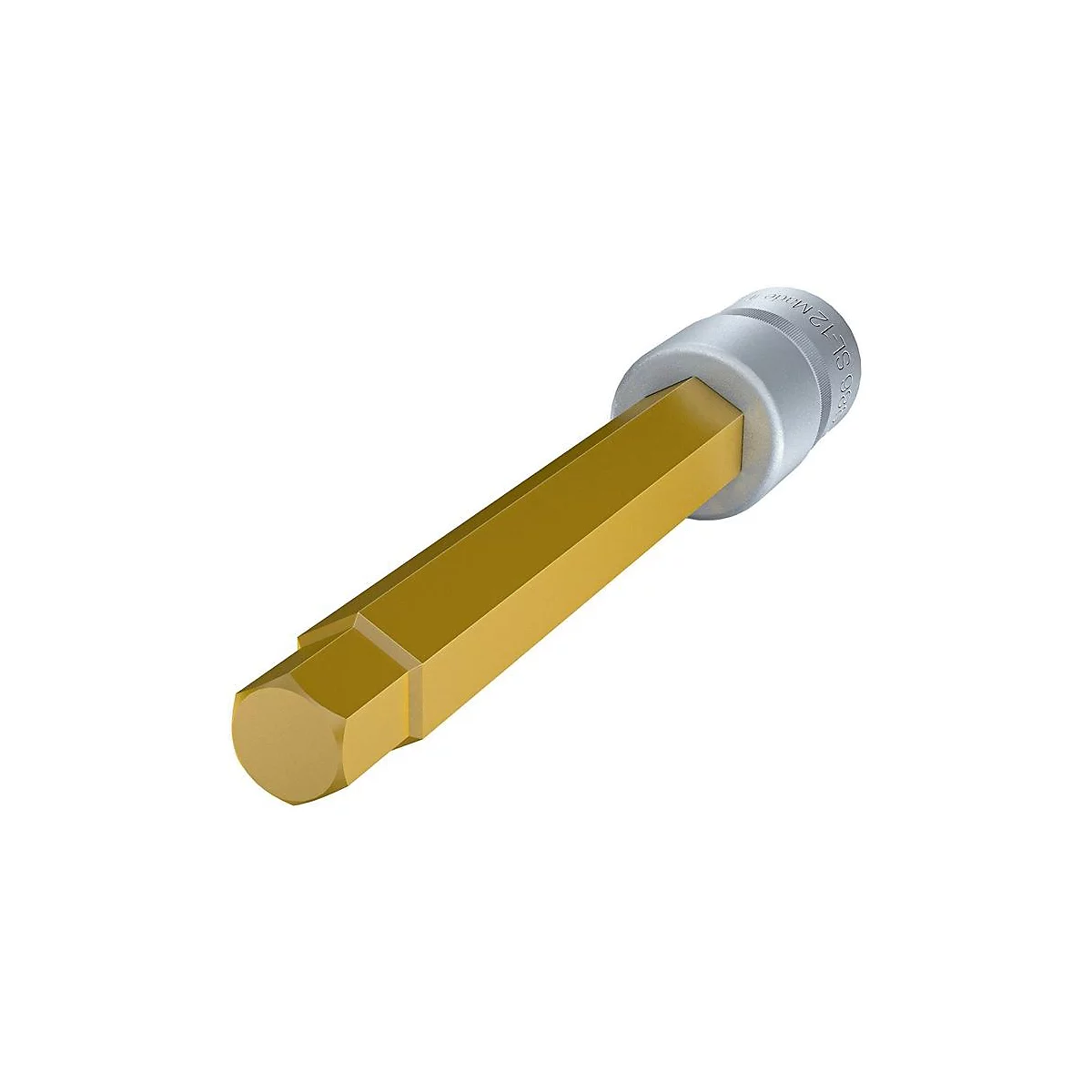 HAZET inbus 986SL-12, 1/2 inch aandrijfvierkant, SW 12 mm, TIN-gecoat, binnenzeskant, DIN 7422