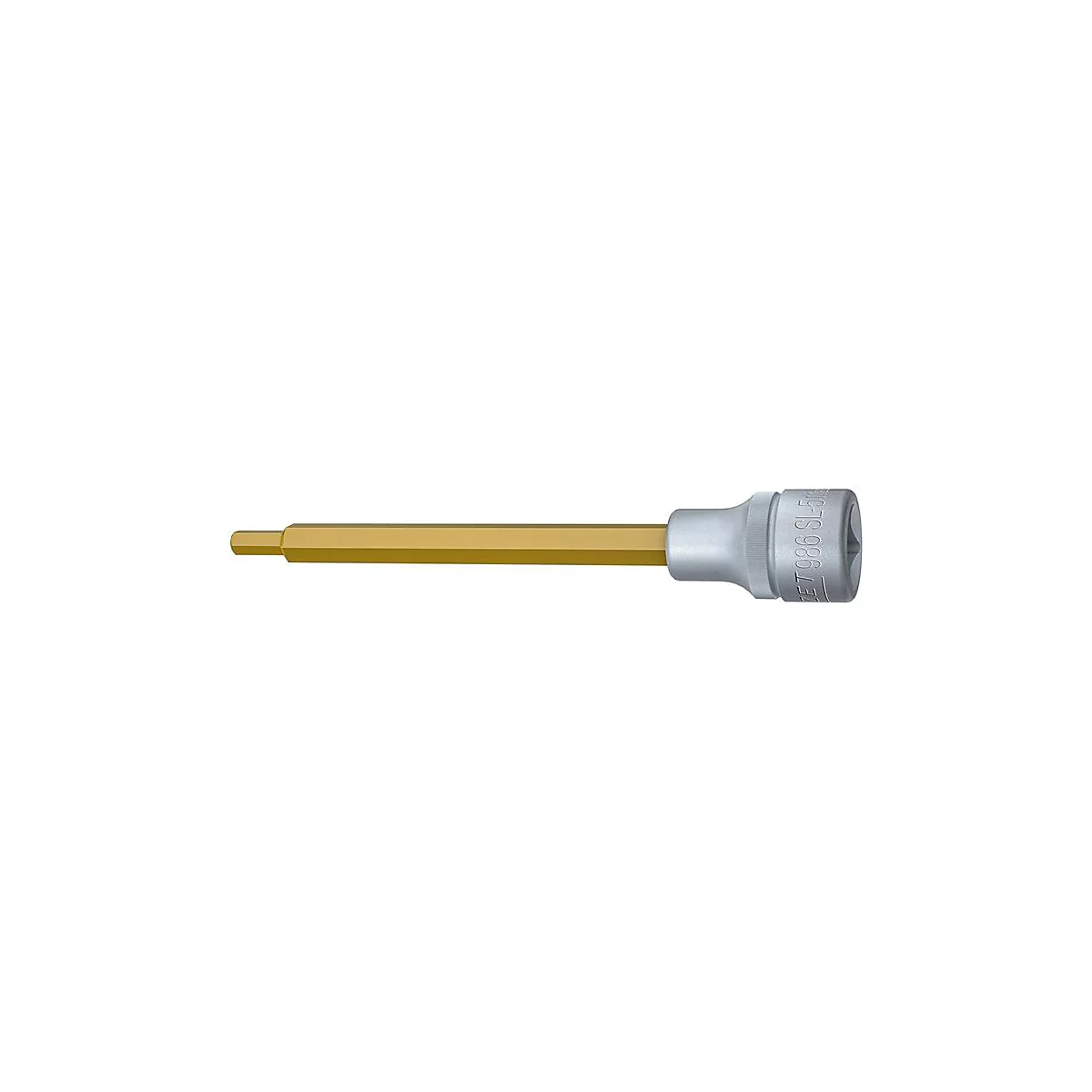 HAZET inbus 986SL-5, 1/2 inch, binnenzeskant SW 5 mm, TIN-gecoat, L 140 mm, speciaal staal, DIN 7422