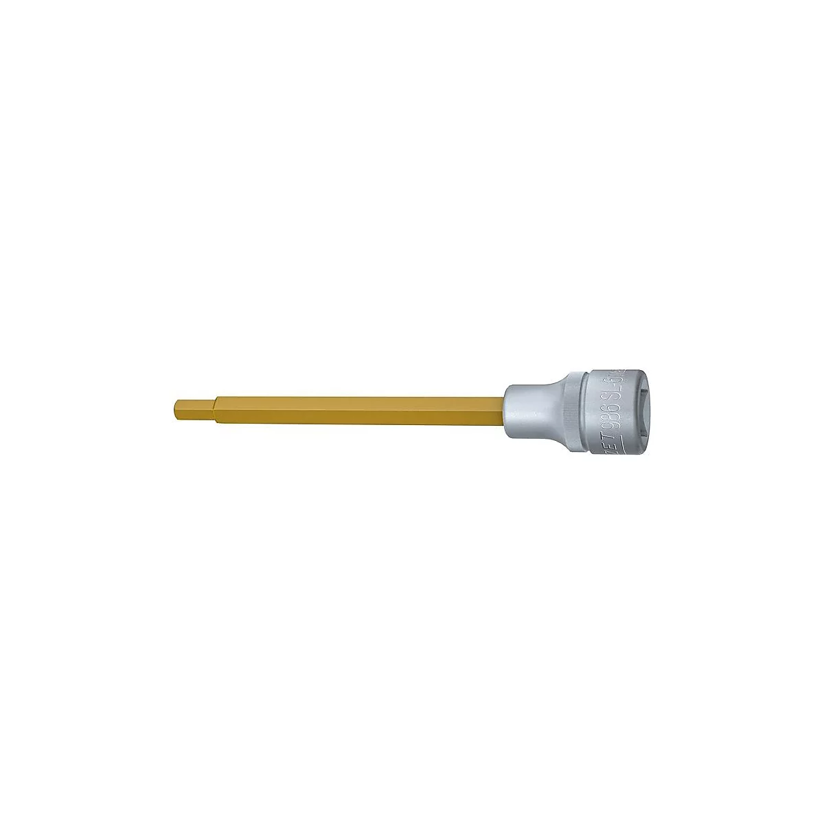 HAZET inbus 986SL-6, 1/2 inch vierkantaandrijving, SW 6mm, TIN-gecoat, L 140 mm, DIN 7422