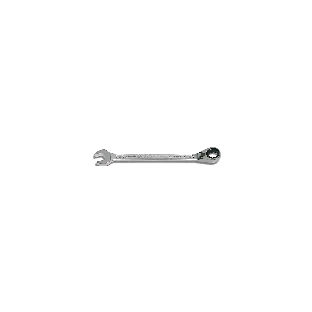 Hazet Maulringratschenschlüssel 606, SW 10 mm, Länge 154,5 mm, CV-Stahl, umschaltbar, Doppelsechskant mit Tractionsprofil