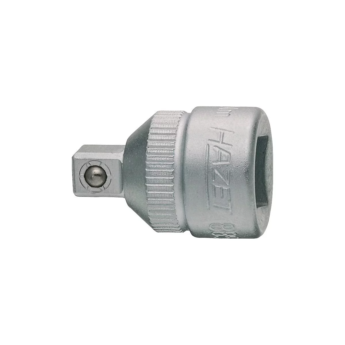 HAZET Reduzierstück 8858-2, Antrieb 3/8 Zoll, Abtrieb 1/4 Zoll, CV-Stahl verchromt, DIN 3123, ISO 3316