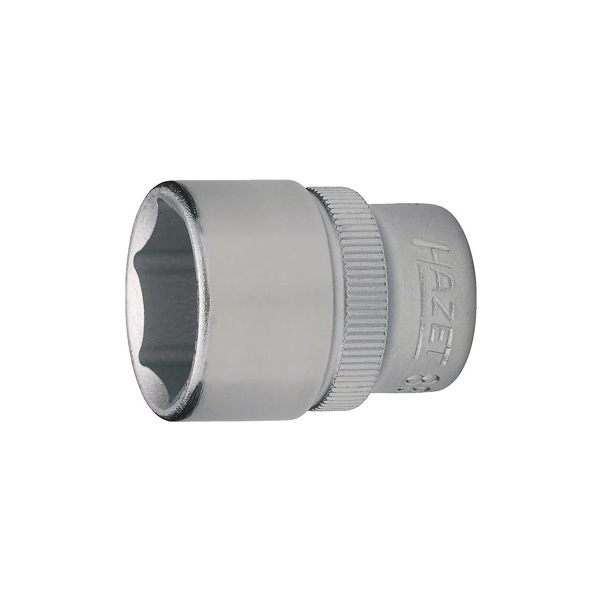 HAZET Steckschlüsseleinsatz 880-12, 3/8 Zoll Vierkantantrieb, 6-kant, SW 12 mm, L 27 mm, CV-Stahl verchromt