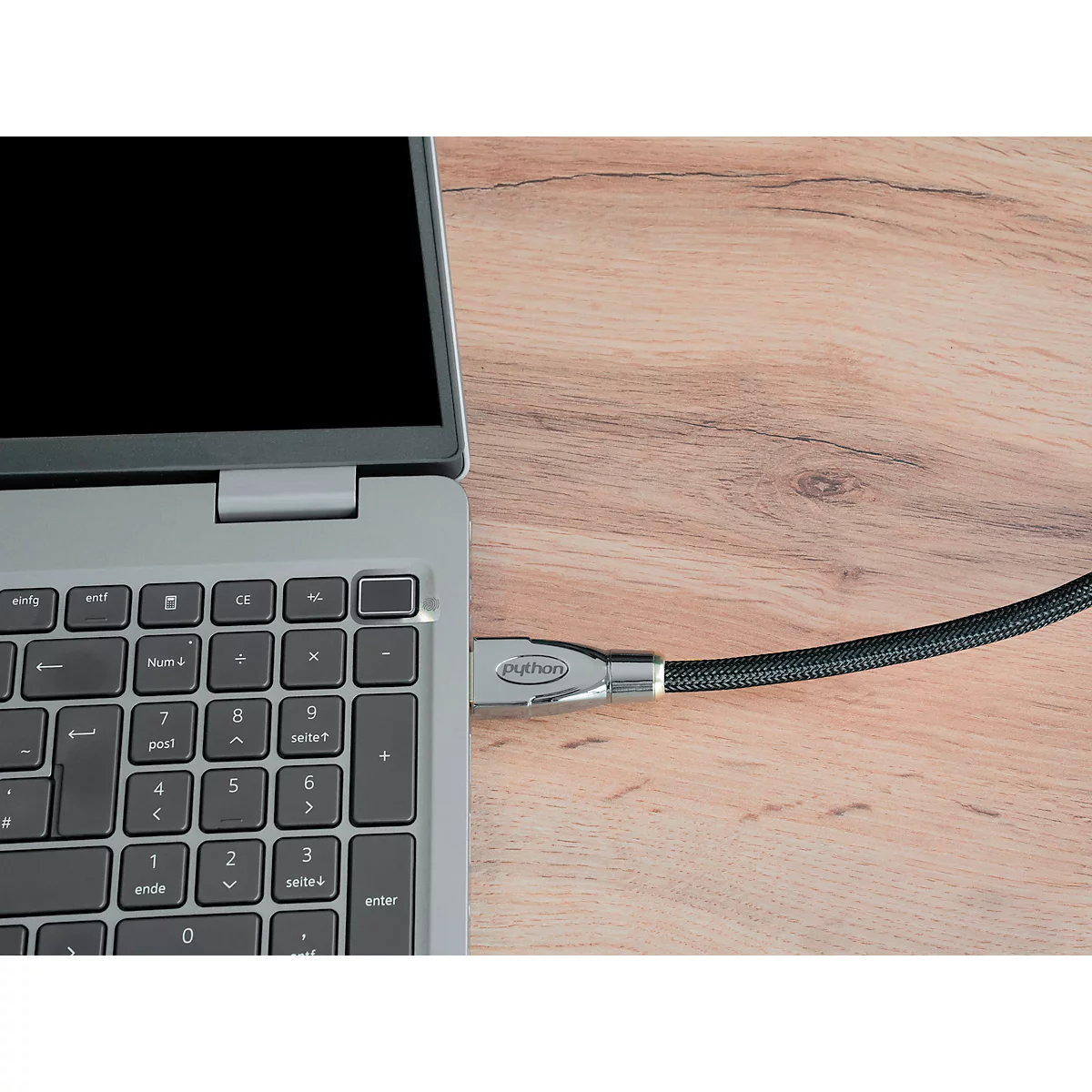 HDMI 2.1 Kabel Good Connections PYTHON® Serie, Ultra-High-Speed, bis 8K/UHD-2, Vollmetallstecker & Nylongeflecht, Länge 1 m, schwarz