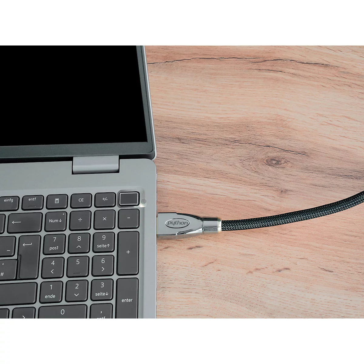 HDMI 2.1 Kabel Good Connections PYTHON® Serie, Ultra-High-Speed, bis 8K/UHD-2, Vollmetallstecker & Nylongeflecht, Länge 2 m, schwarz