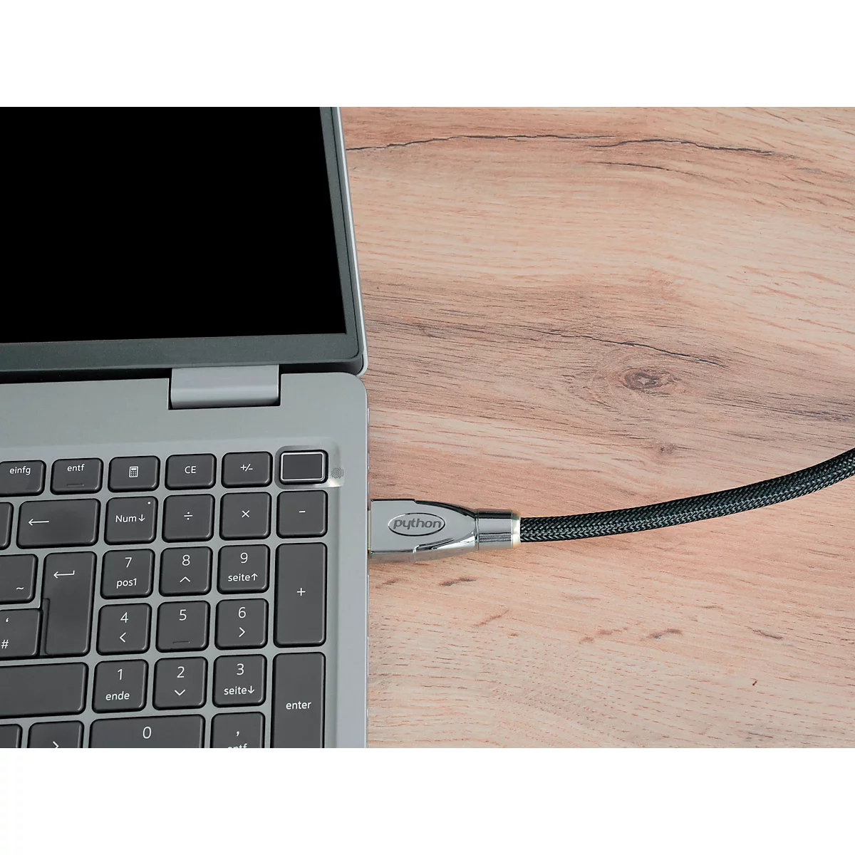 HDMI 2.1 Kabel Good Connections PYTHON® Serie, Ultra-High-Speed, bis 8K/UHD-2, Vollmetallstecker & Nylongeflecht, Länge 3 m, schwarz