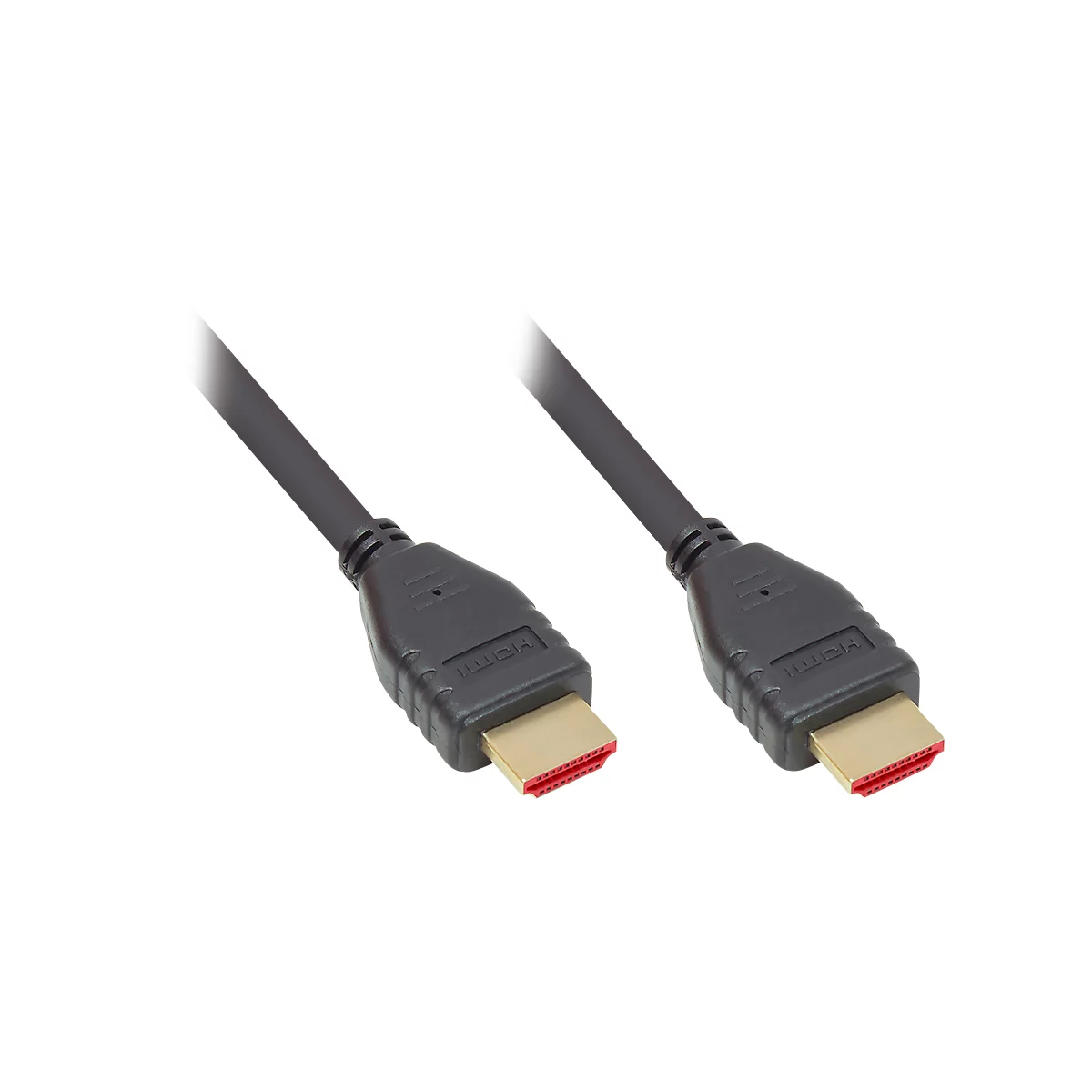 HDMI 2.1-kabel Good Connections, ultrahoge snelheid, tot 8K/UHD-2, vergulde contacten, lengte 2 m, zwart