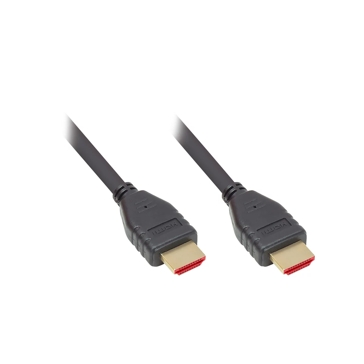 HDMI 2.1-kabel Good Connections, ultrahoge snelheid, tot 8K/UHD-2, vergulde contacten, lengte 3 m, zwart