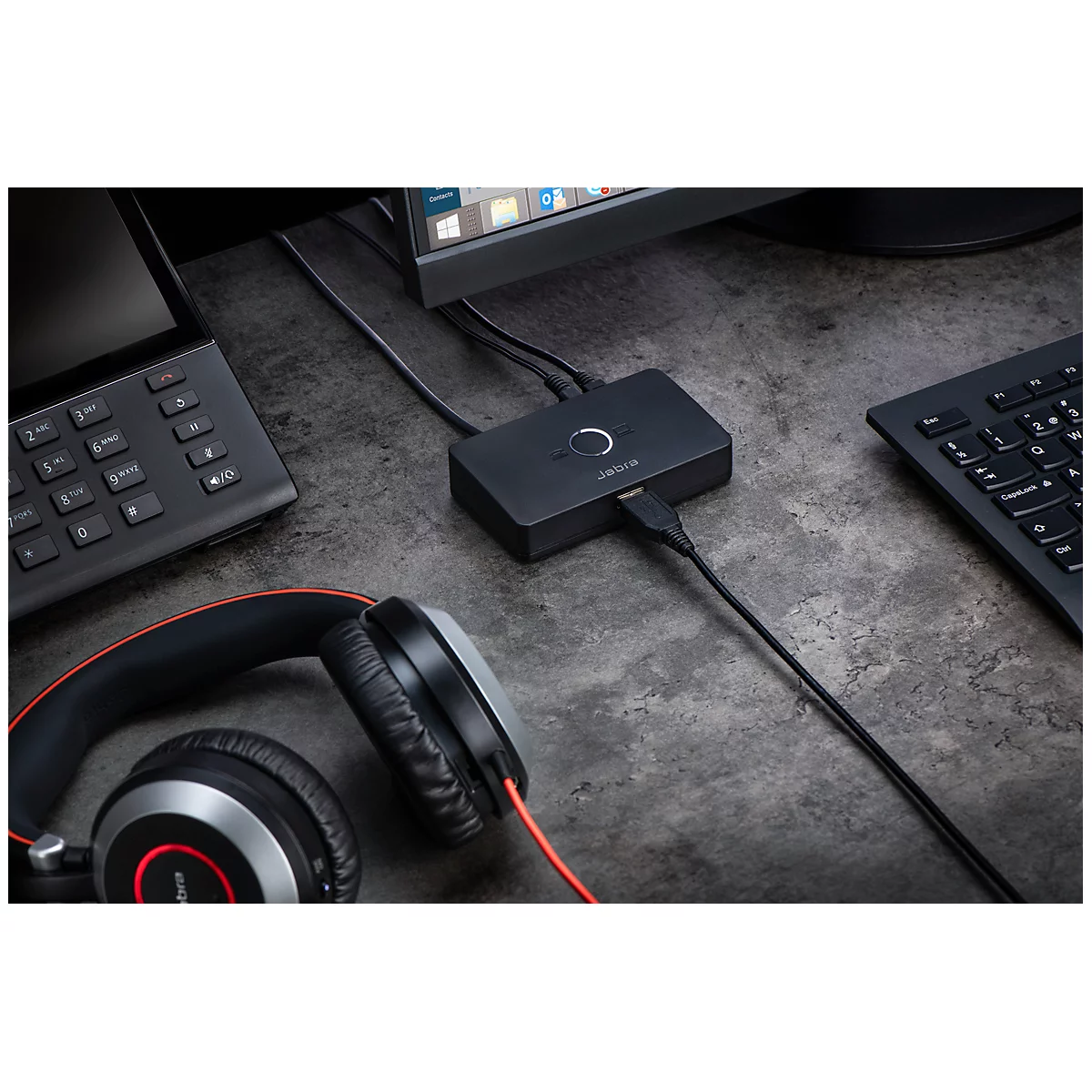 Headset-Adapter Jabra Link 950, , akt. Geräuschunterdr. (ANC), Busylight, USB-A