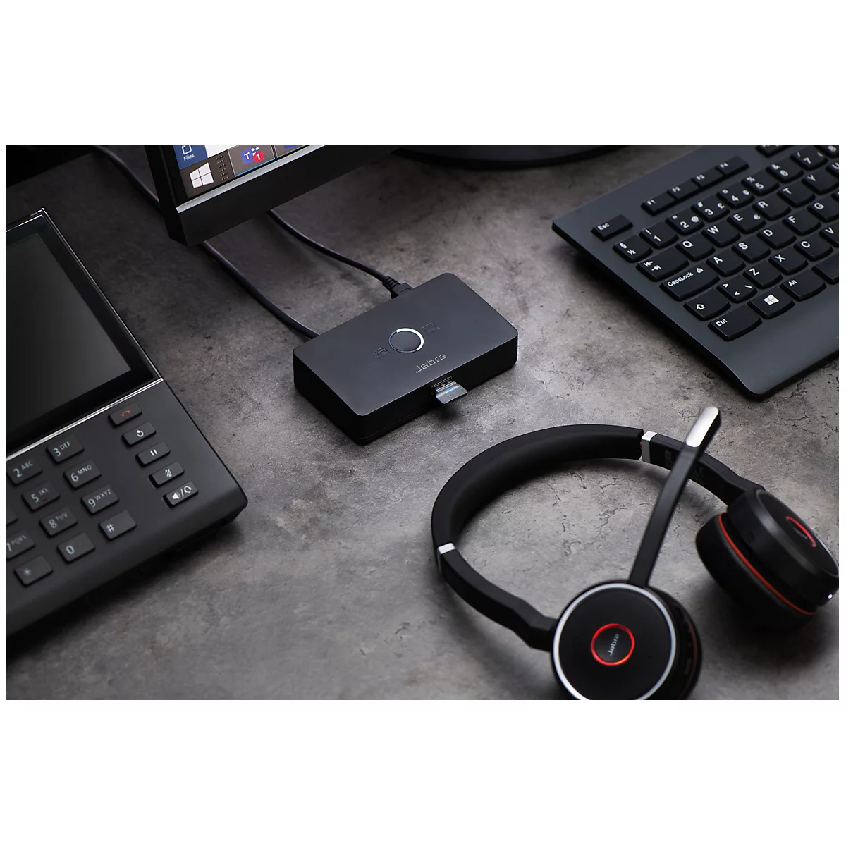 Headset-Adapter Jabra Link 950, , akt. Geräuschunterdr. (ANC), Busylight, USB-A