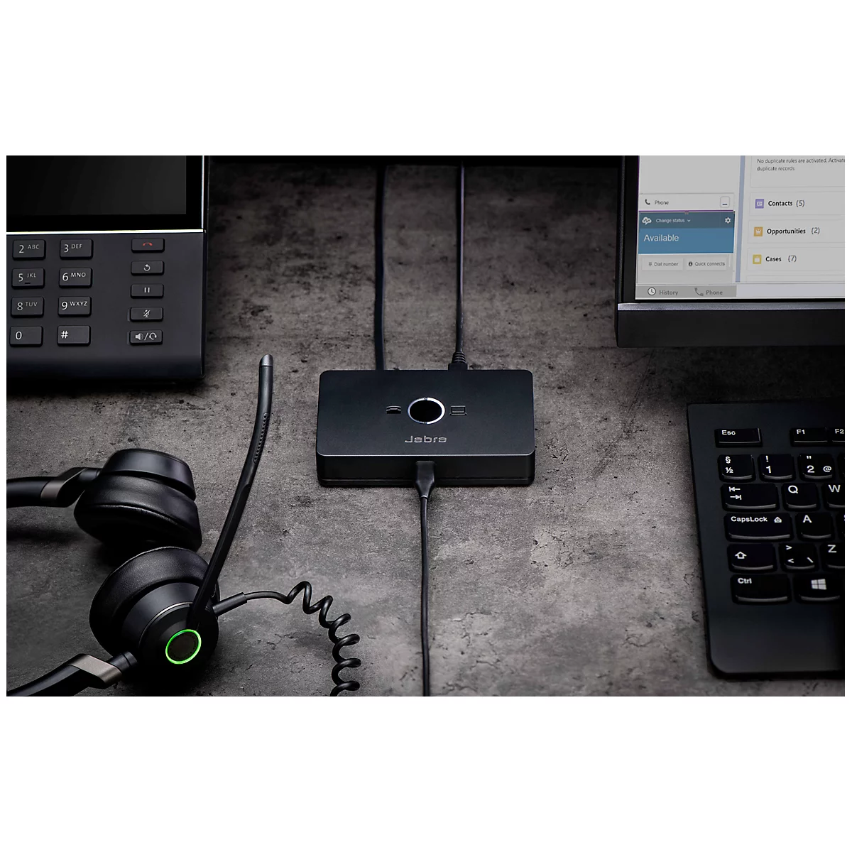 Headset-Adapter Jabra Link 950, , akt. Geräuschunterdr. (ANC), Busylight, USB-C