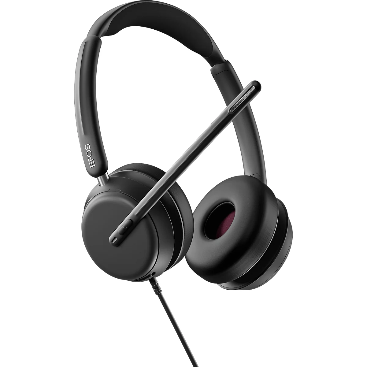 Headset EPOS IMPACT 860, binaural, kabelgebunden, USB-C auf USB-A, UC-optimiert, 3 Mikrofone, Transporttasche, schwarz