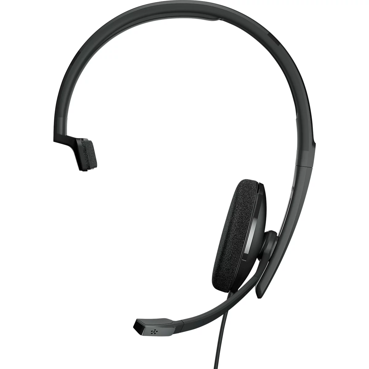 Headset EPOS|Sennheiser ADAPT 130T USB II, einseitig, USB-A, UC-optimiert & zertifiziert für Microsoft Teams, 3,5 mm Klinkenstecker, Ohrpolster aus Kunstleder, schwarz