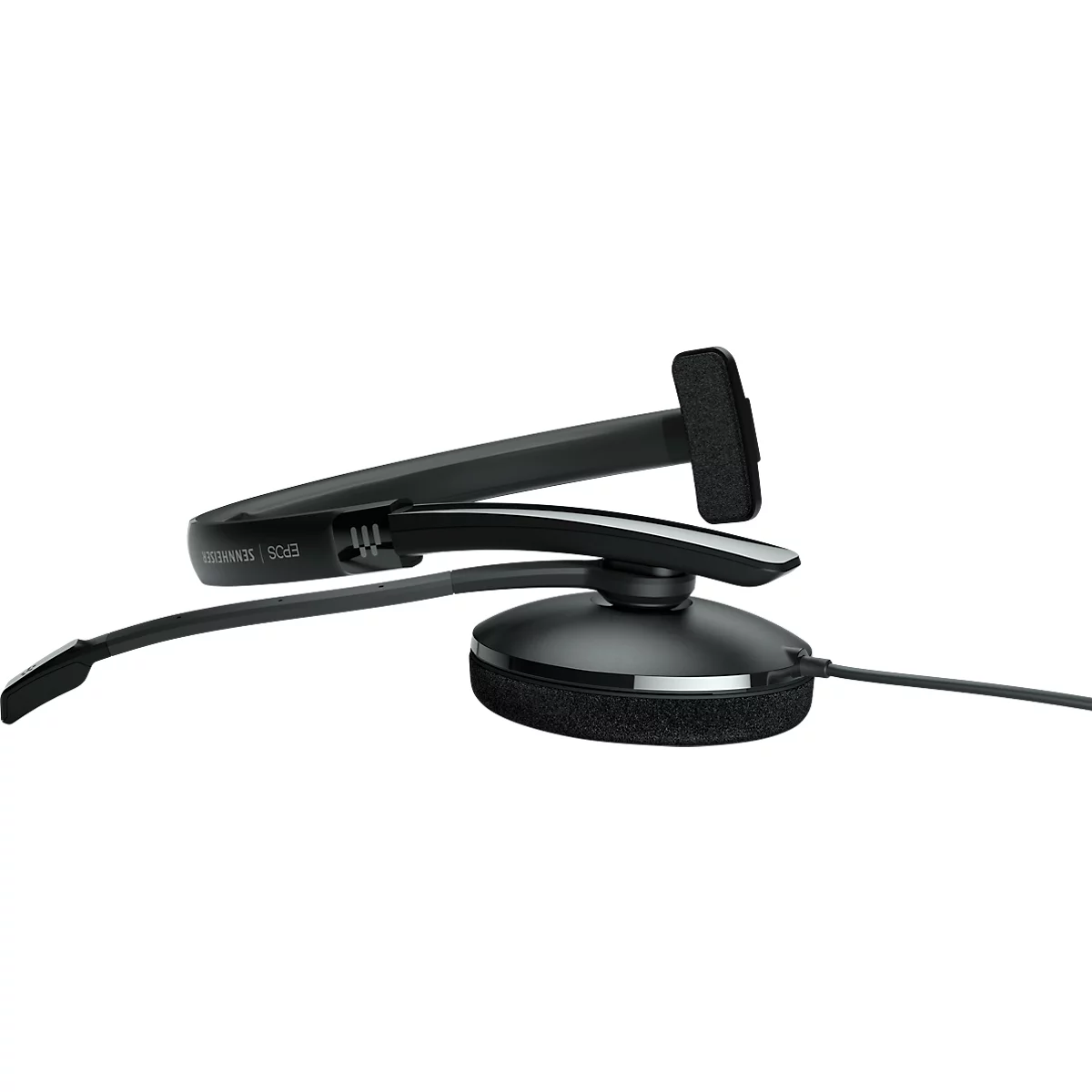 Headset EPOS|Sennheiser ADAPT 130T USB II, einseitig, USB-A, UC-optimiert & zertifiziert für Microsoft Teams, 3,5 mm Klinkenstecker, Ohrpolster aus Kunstleder, schwarz