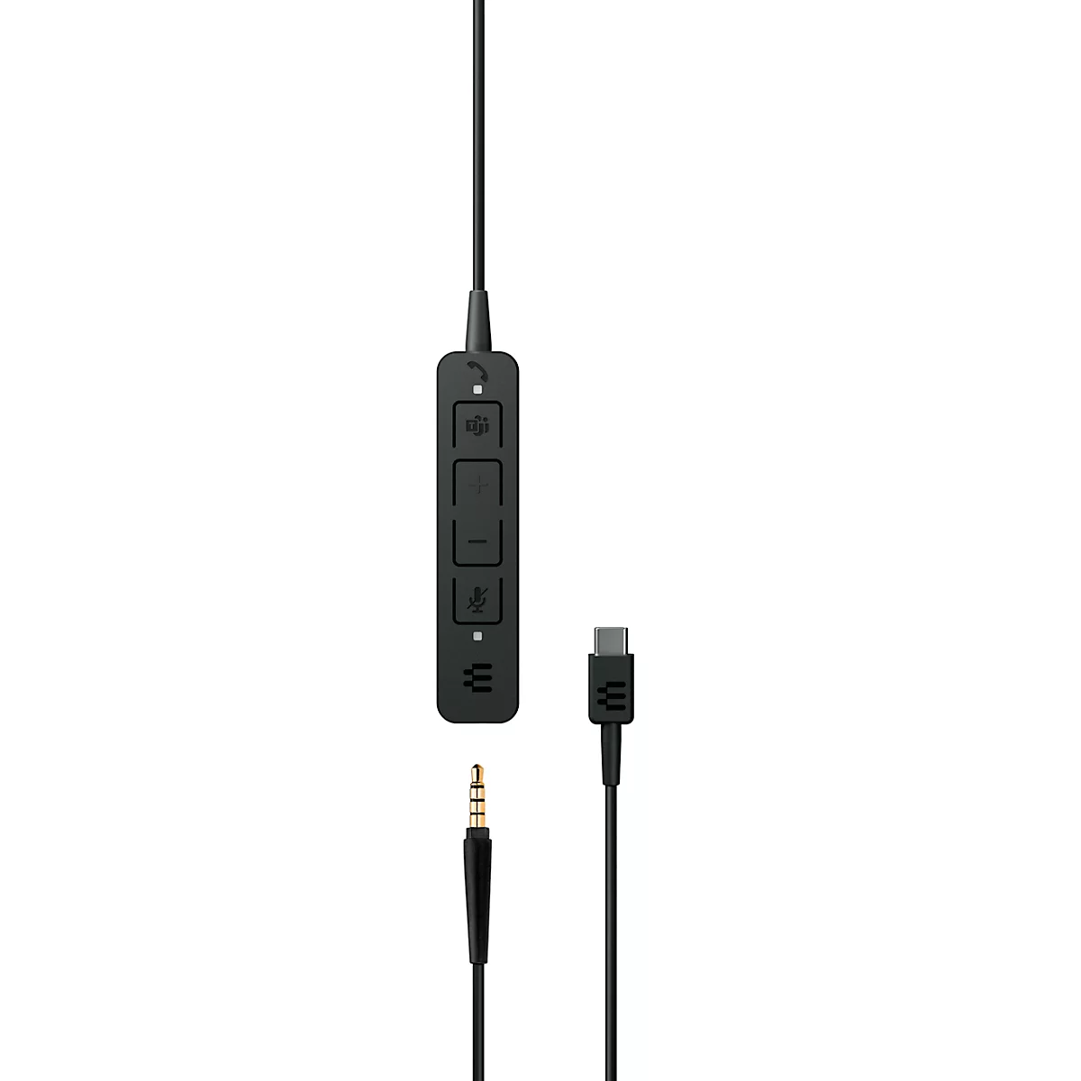 Headset EPOS|Sennheiser ADAPT 135T USB-C II, einseitig, USB-C, UC-optimiert & zertifiziert für Microsoft Teams, 3,5 mm Klinkenstecker, Ohrpolster aus Kunstleder, schwarz