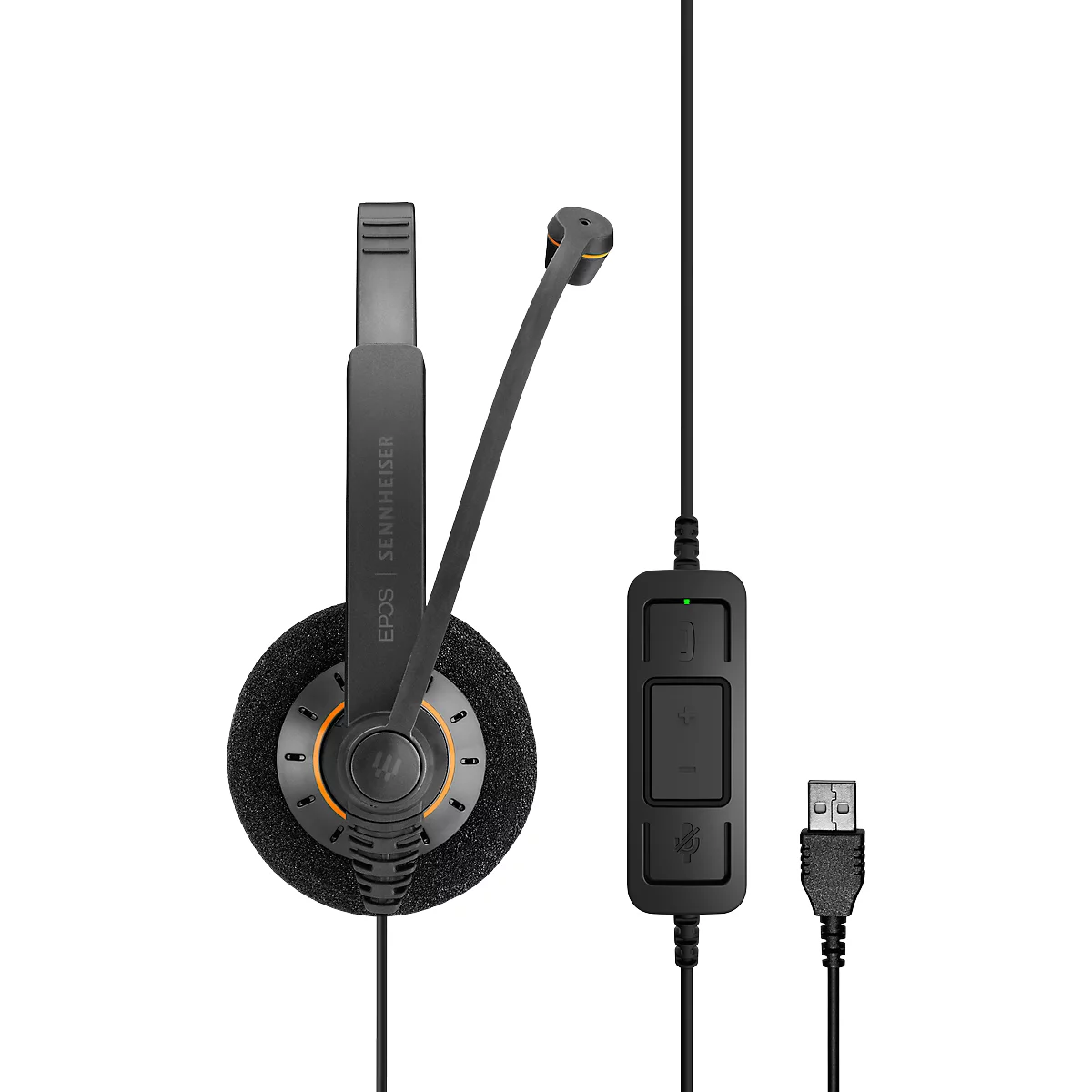Headset EPOS|Sennheiser IMPACT SC 30 USB ML, bekabeld, mono, USB, Skype gecertificeerd, UC geoptimaliseerd, ActiveGard®