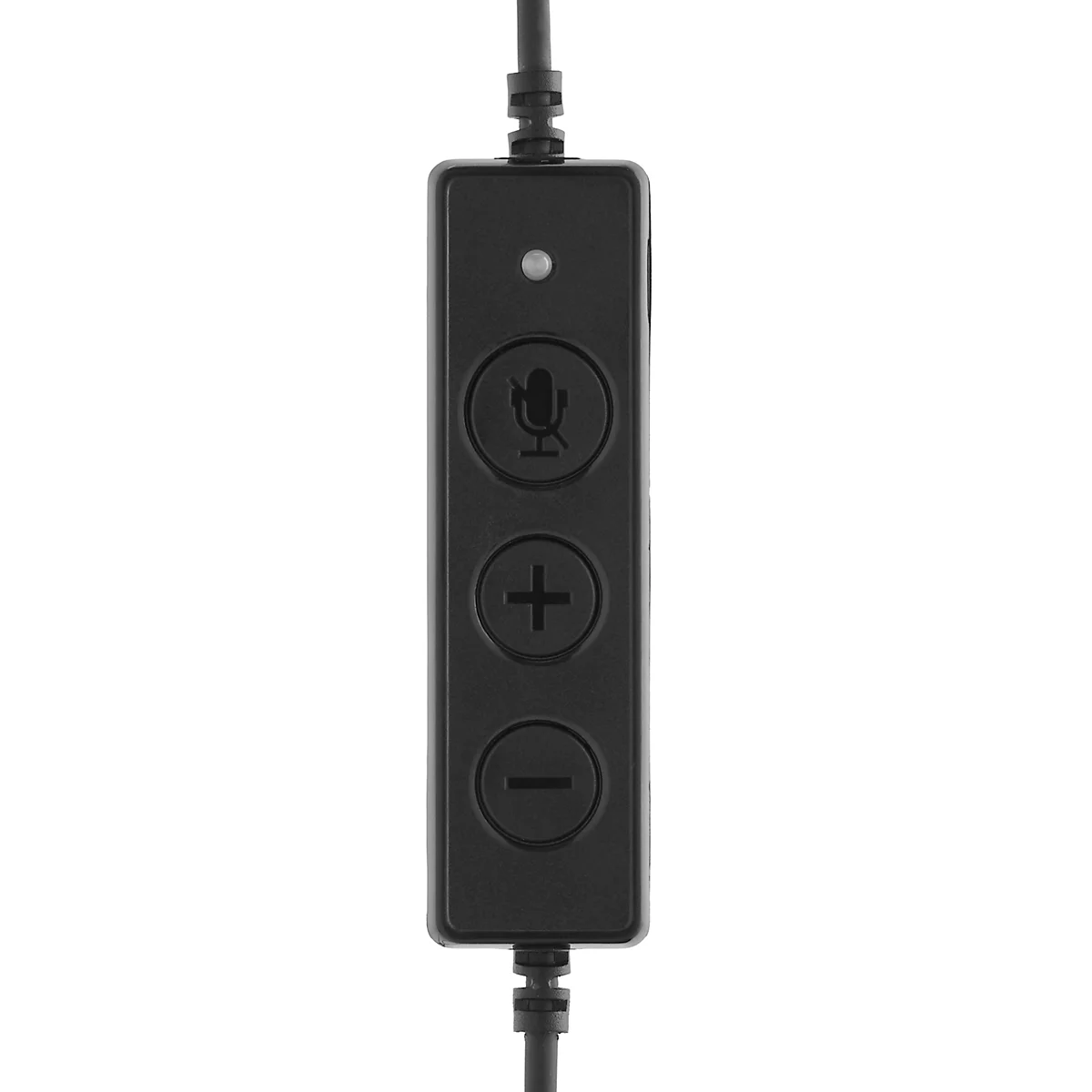 Headset MediaRange MROS304, kabelgebunden, binaural, USB, Lautstärkeregler, Mikrofon mit Rauschfilter, schwarz-silber