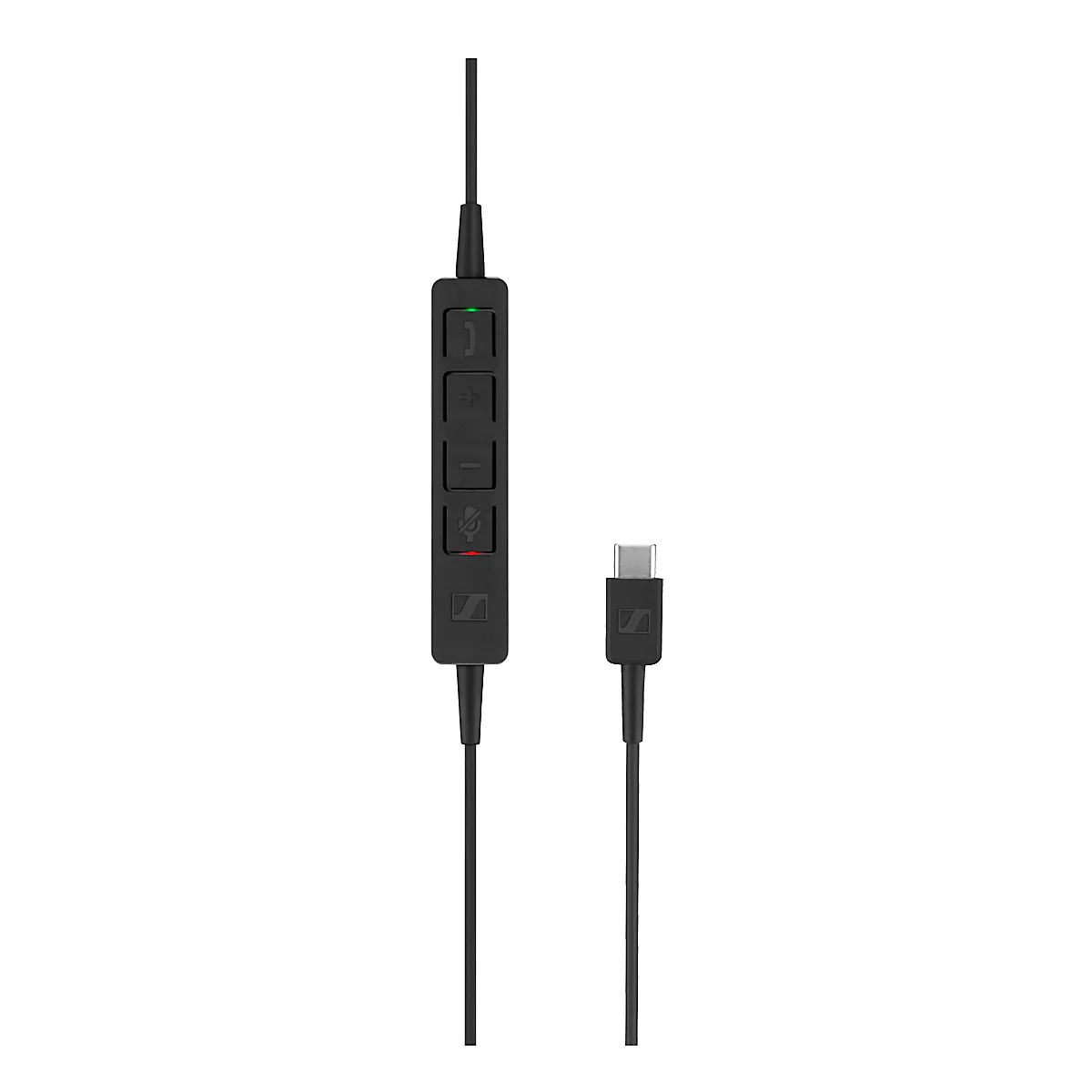 Headset Sennheiser SC 130 USB-C, monogeluid, buigzame arm, In-Line Call Control