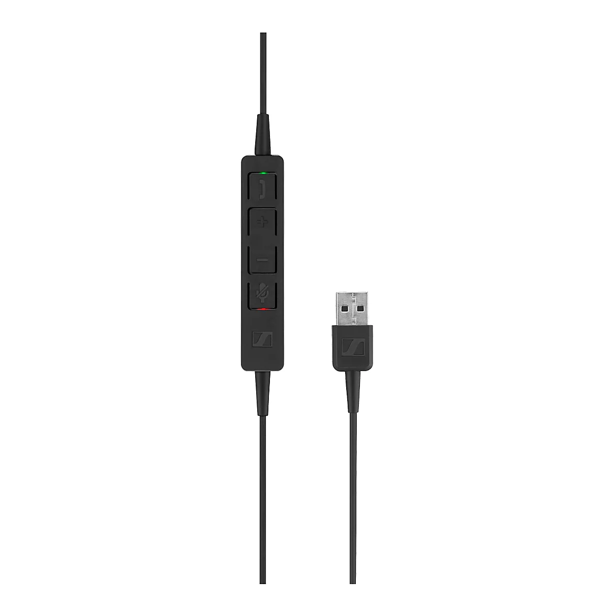 Headset Sennheiser SC 130 USB, monogeluid, buigzame arm, In-Line Call Control