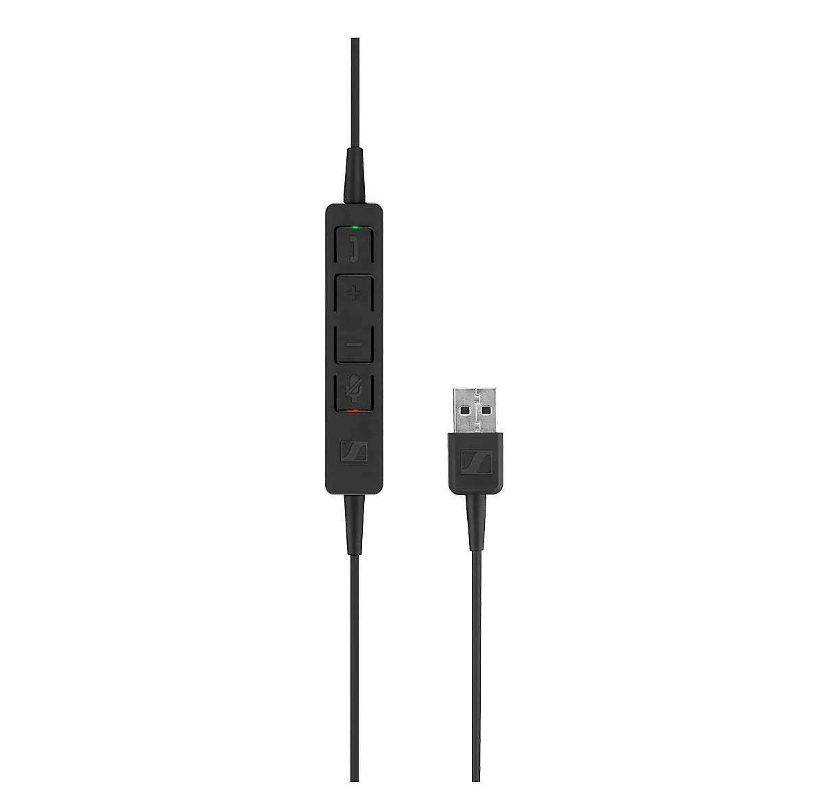 Headset Sennheiser SC 160 USB-A, binaural, große Ohrpolster, In-Line Call Control