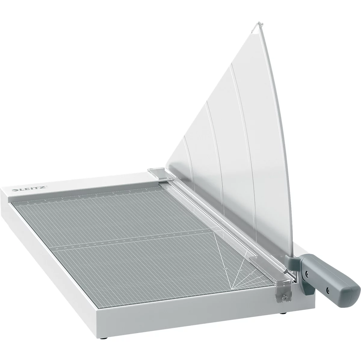 Hebelschneider Leitz Precision Home Office A3, bis A3, bis 10 Blatt, beleuchtete Schneidkante, Ableselineal, Klingenschutz, Edelstahl