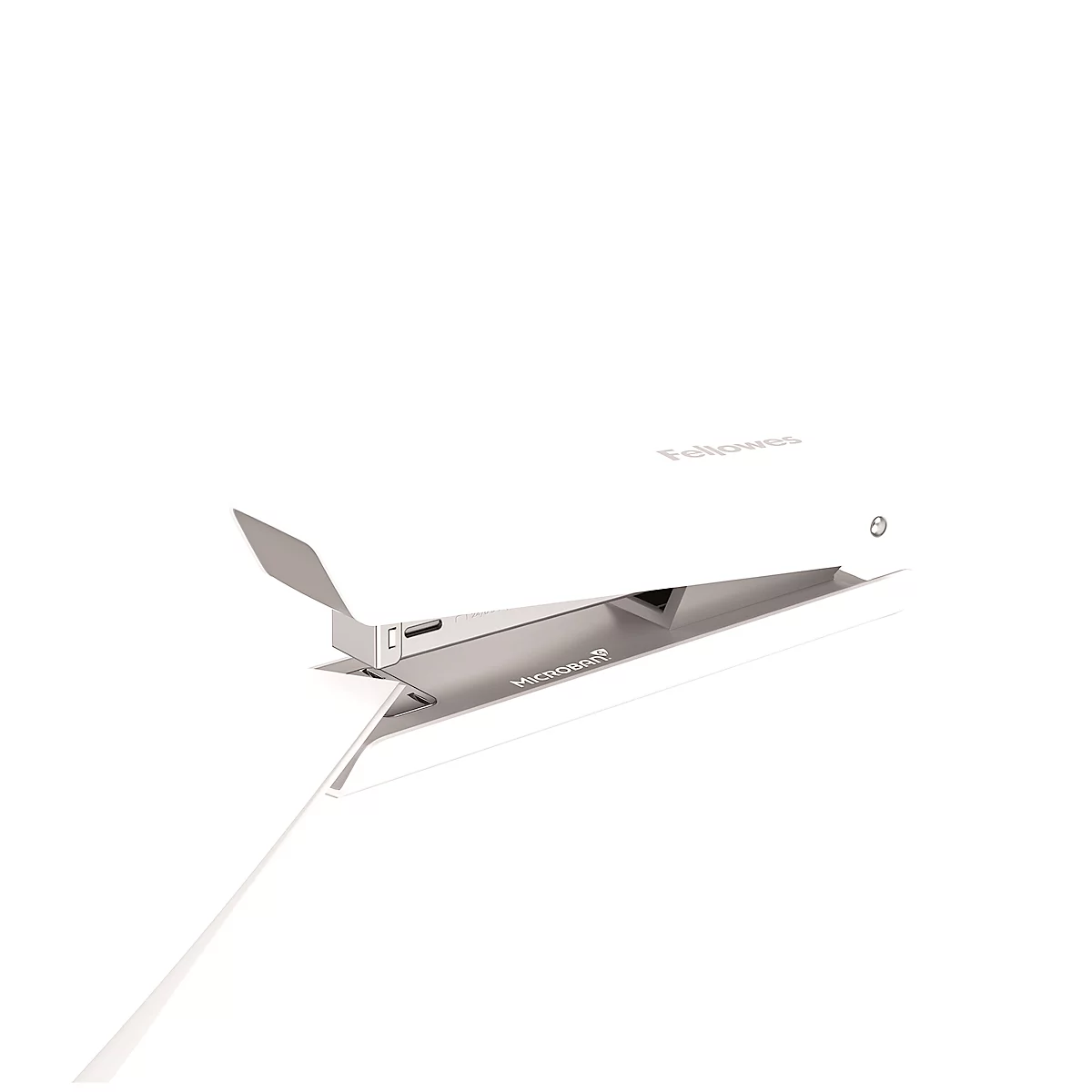 Heftgerät Fellowes LX820™, Vollstreifen, bis 20 Blatt, 24/6- o. 26/6-Heftklammern, antibakterielle Microban® Technologie, weiß