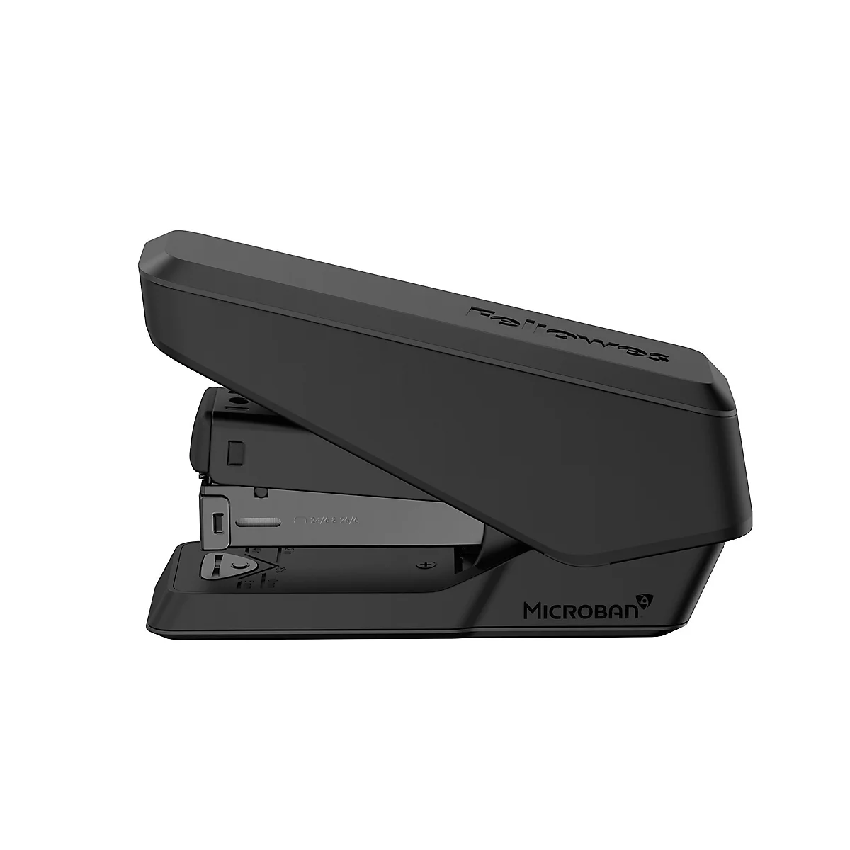 Heftgerät Fellowes LX840™, Halbstreifen, bis 25 Blatt, 24/6- o. 26/6-Heftklammern, antibakterielle Microban® Technologie, schwarz