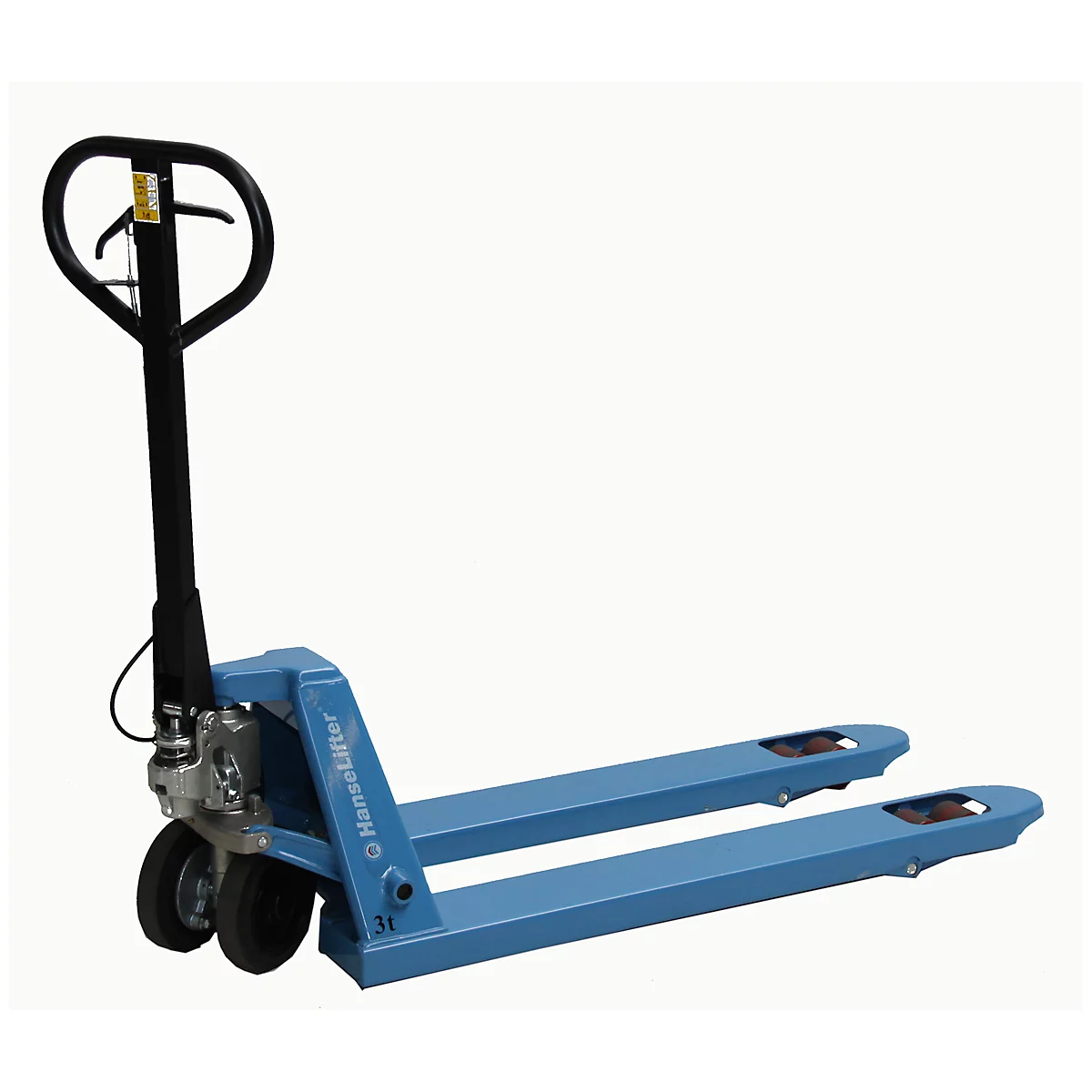 Hefwagen 3t met rem, rubber/ PU tandem
