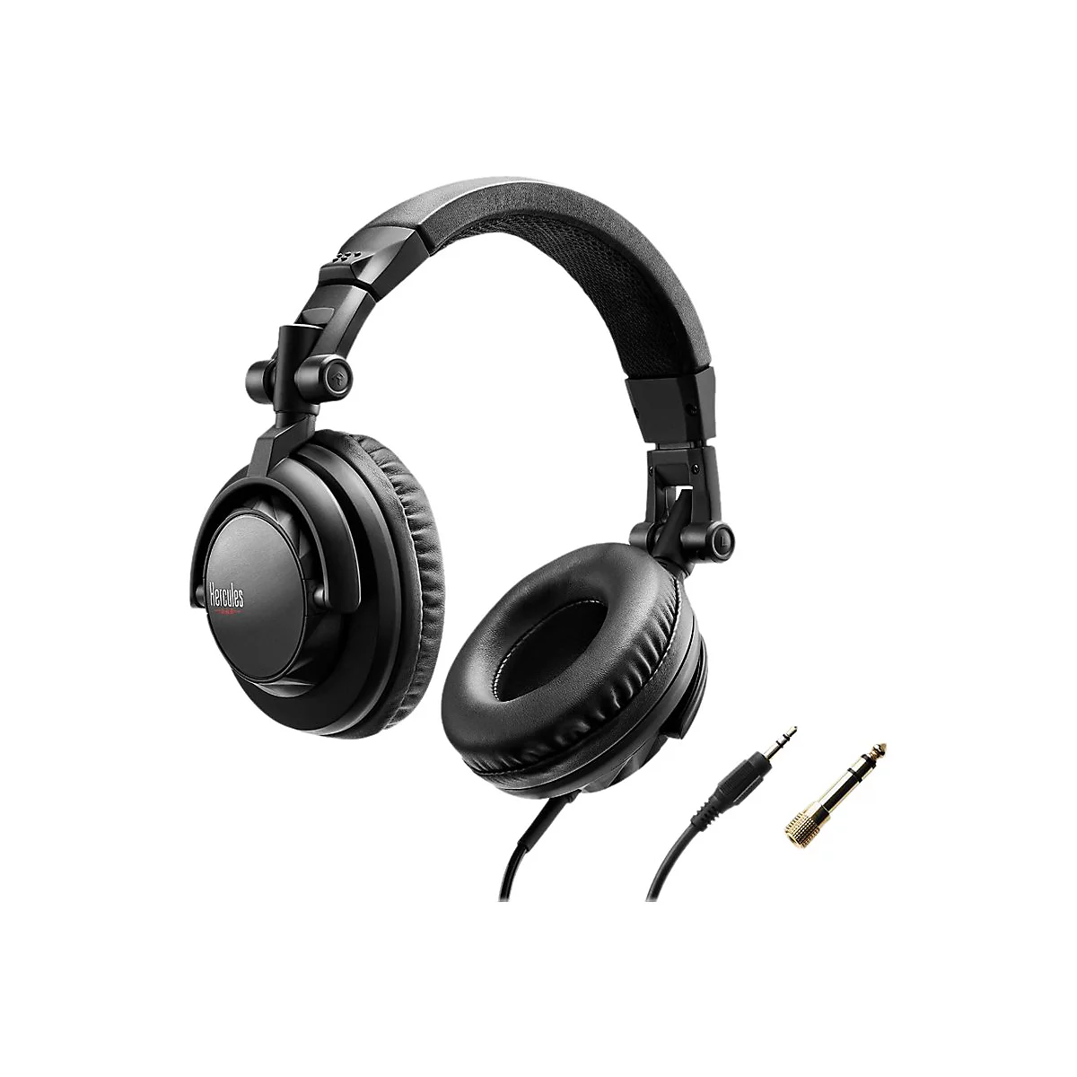 Hercules HDP DJ45 - Kopfhörer - ohrumschließend - kabelgebunden - 3,5 mm Stecker - Geräuschisolierung