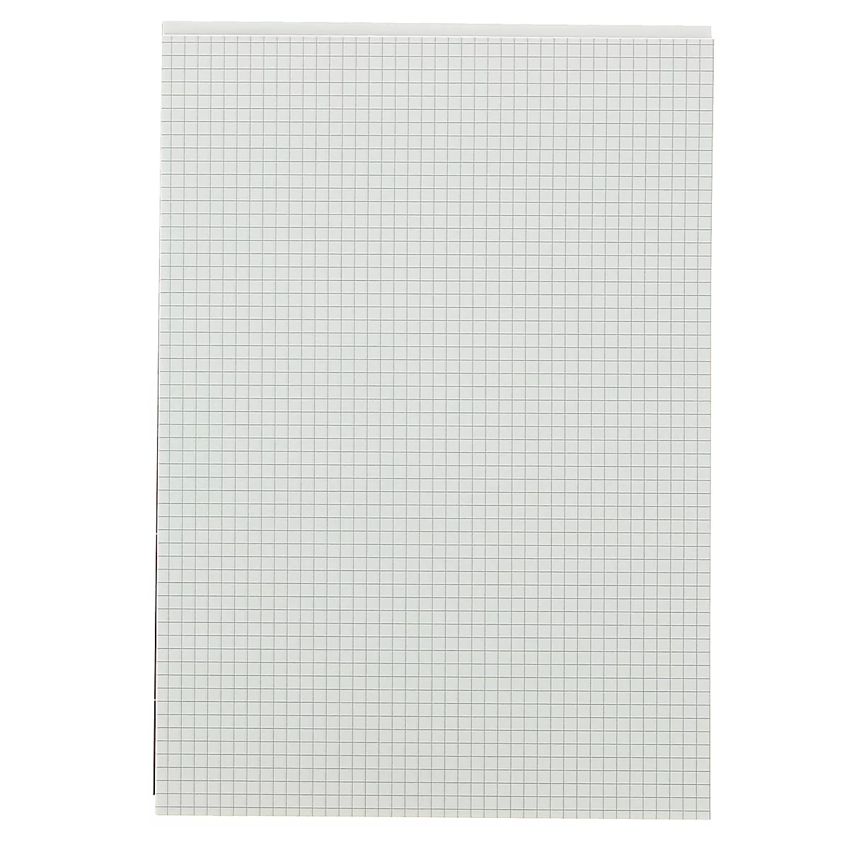 Kariertes Papier mit feinem Raster. Weiß-grau. Detaillierte Ansicht einer Schreibvorlage.